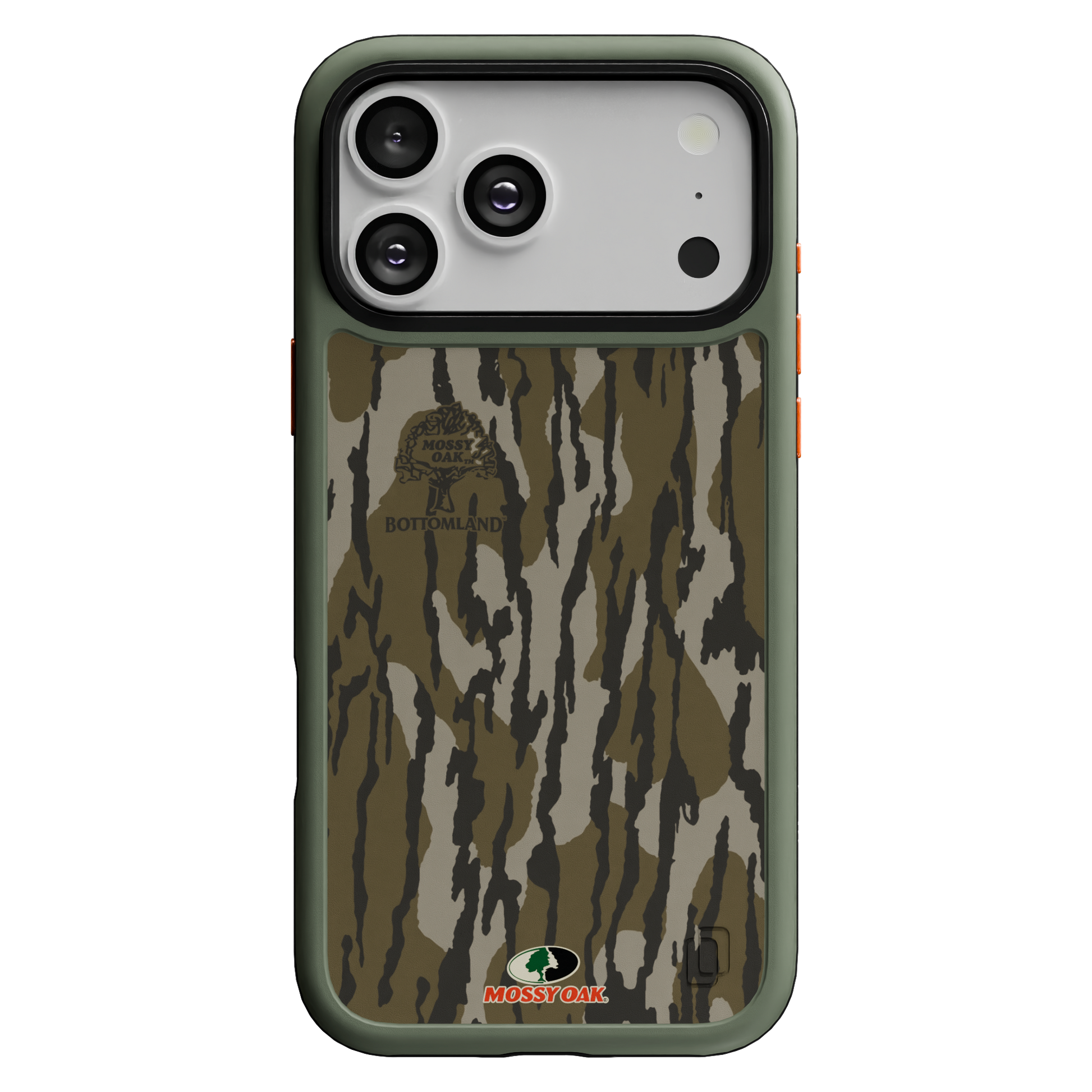 Shock-Absorbent MagSafe® Case for Apple iPhone 17 Pro Max in Mossy Oak Bottomland Camo | Fortitude Series None / None / Bottomland