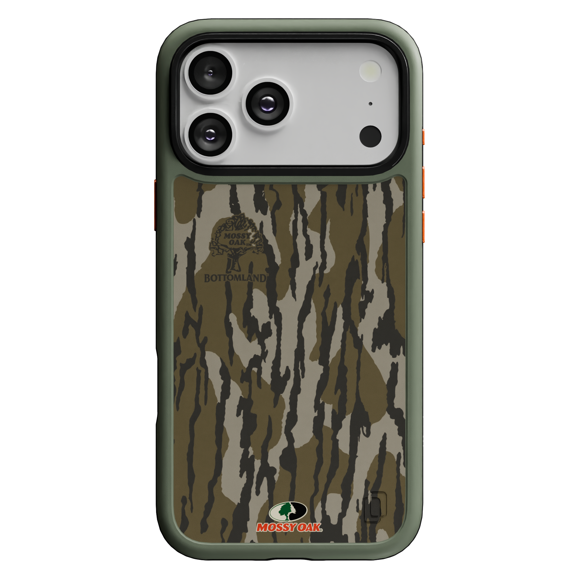 Shock-Absorbent MagSafe® Case for Apple iPhone 17 Pro Max in Mossy Oak Bottomland Camo | Fortitude Series None / None / Bottomland