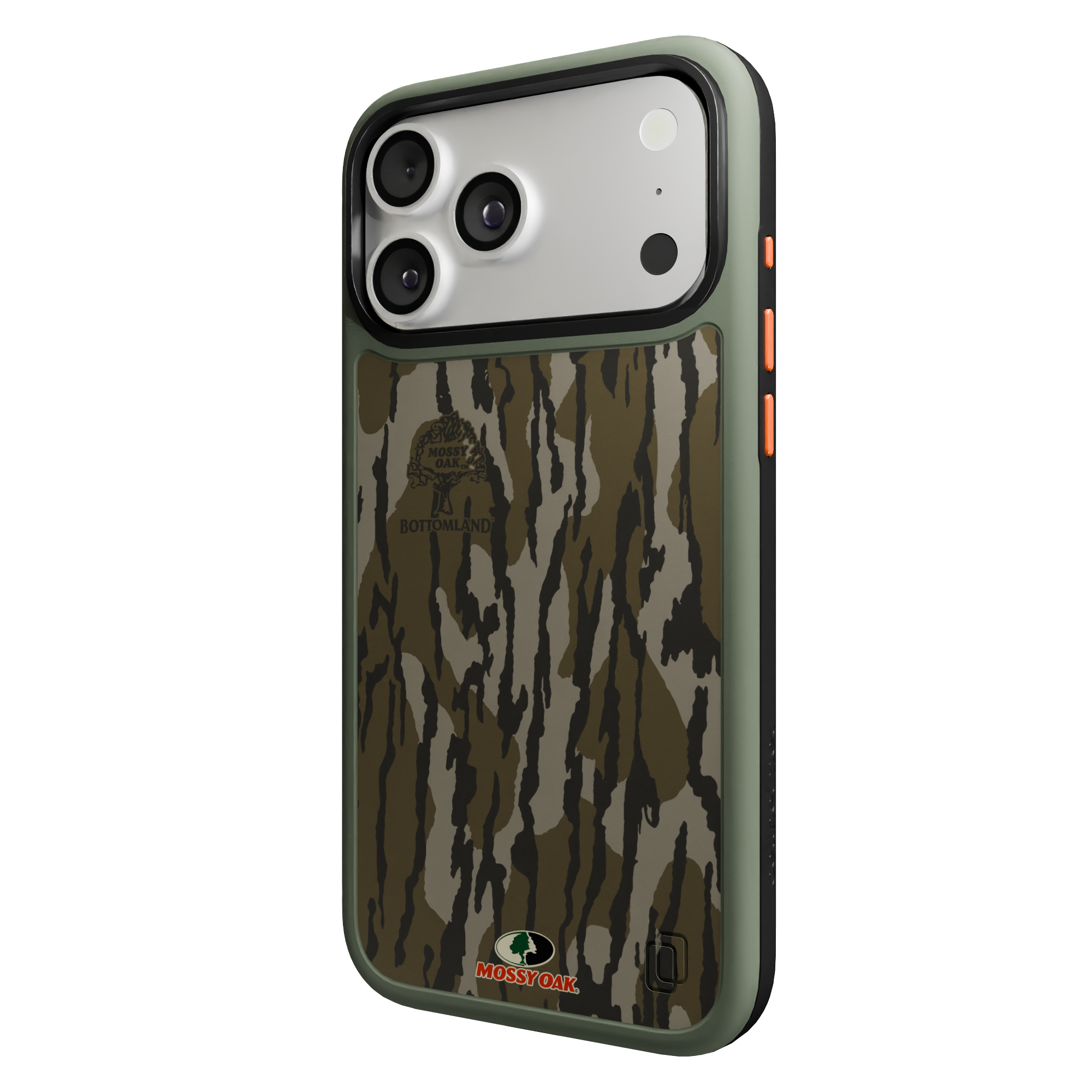 Shock-Absorbent MagSafe® Case for Apple iPhone 17 Pro Max in Mossy Oak Bottomland Camo | Fortitude Series None / None / Bottomland