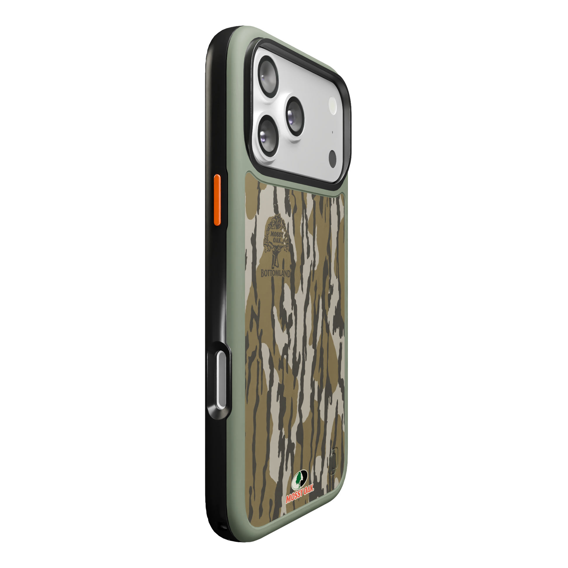 Shock-Absorbent MagSafe® Case for Apple iPhone 17 Pro Max in Mossy Oak Bottomland Camo | Fortitude Series None / None / Bottomland