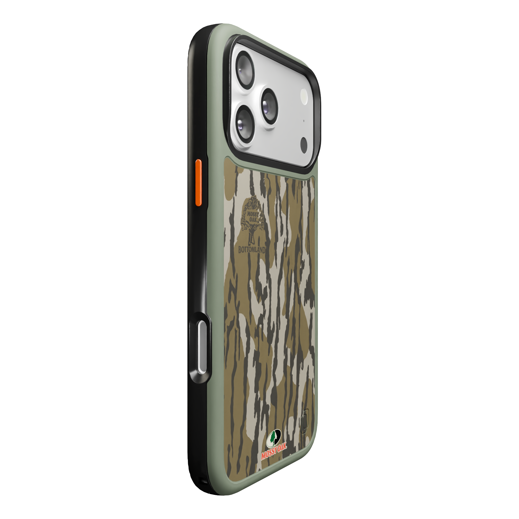 Shock-Absorbent MagSafe® Case for Apple iPhone 17 Pro Max in Mossy Oak Bottomland Camo | Fortitude Series None / None / Bottomland