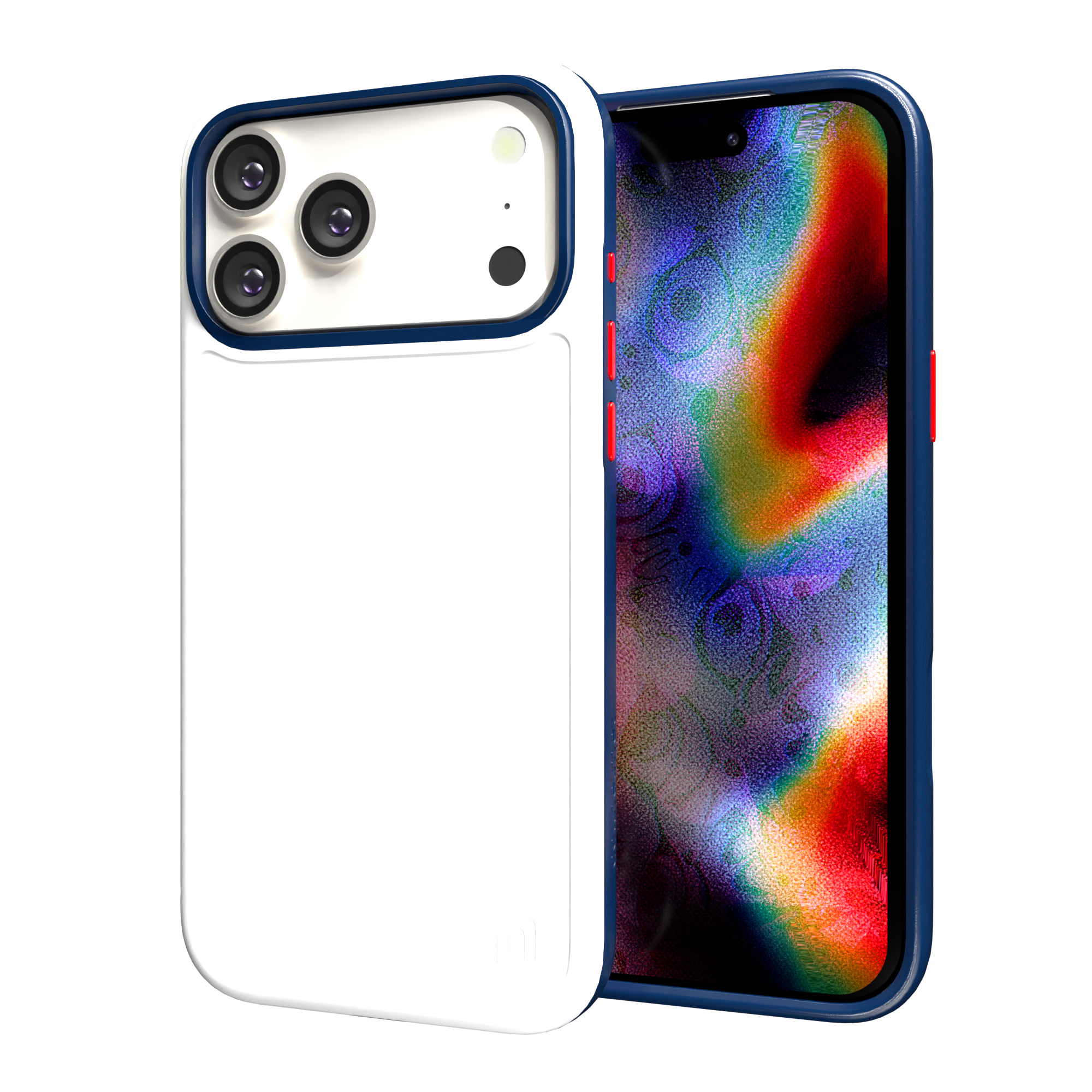 Shock-Absorbent MagSafe® Case for Apple iPhone 17 Pro Max in Red, White & Blue | Fortitude Series None / None / Americana