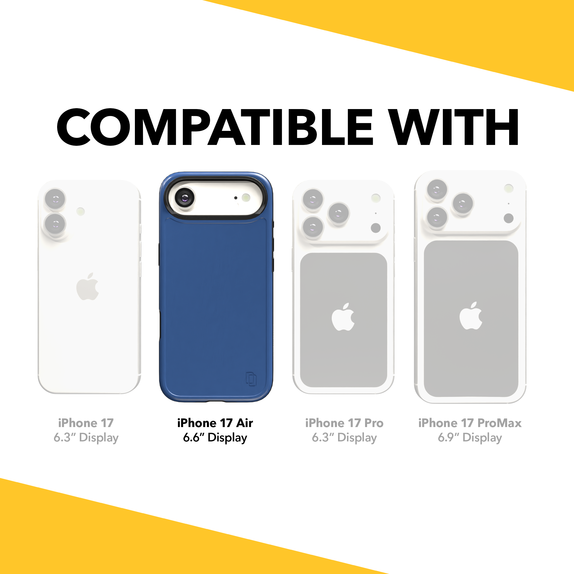 Shock-Absorbent MagSafe® Case for Apple iPhone 17 Air in Bermuda Blue | Fortitude Series None / None / Bermuda Blue