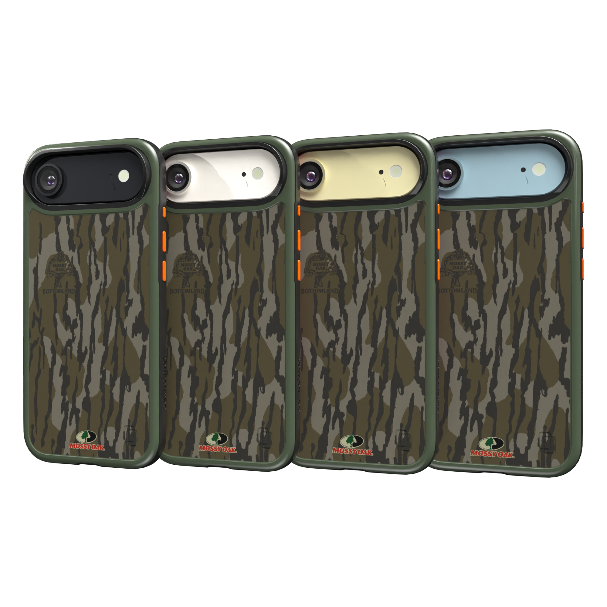 Shock-Absorbent MagSafe® Case for Apple iPhone 17 Air in Mossy Oak Bottomland Camo | Fortitude Series None / None / Bottomlands