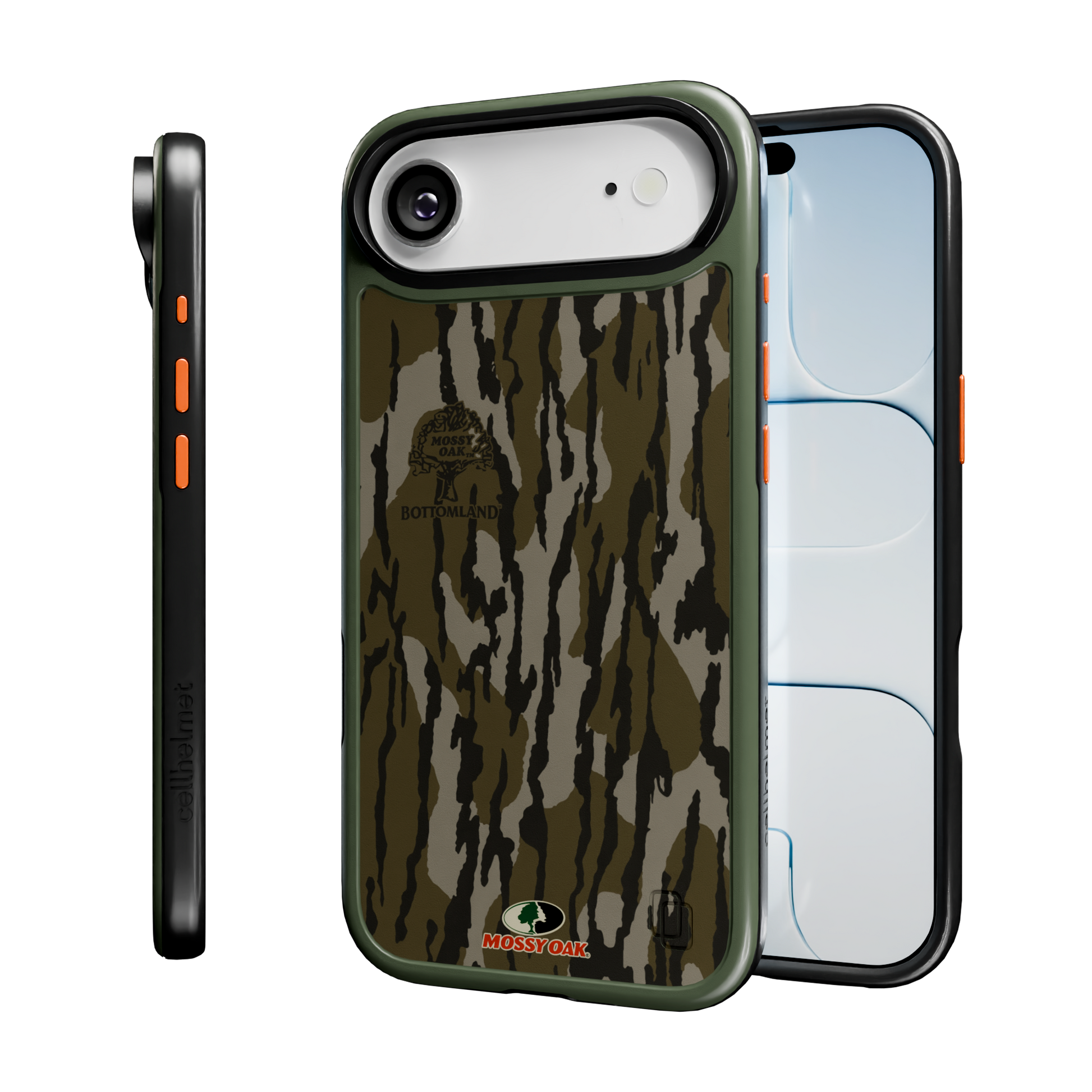 Shock-Absorbent MagSafe® Case for Apple iPhone Air in Mossy Oak Bottomland Camo | Fortitude Series None / None / Bottomland