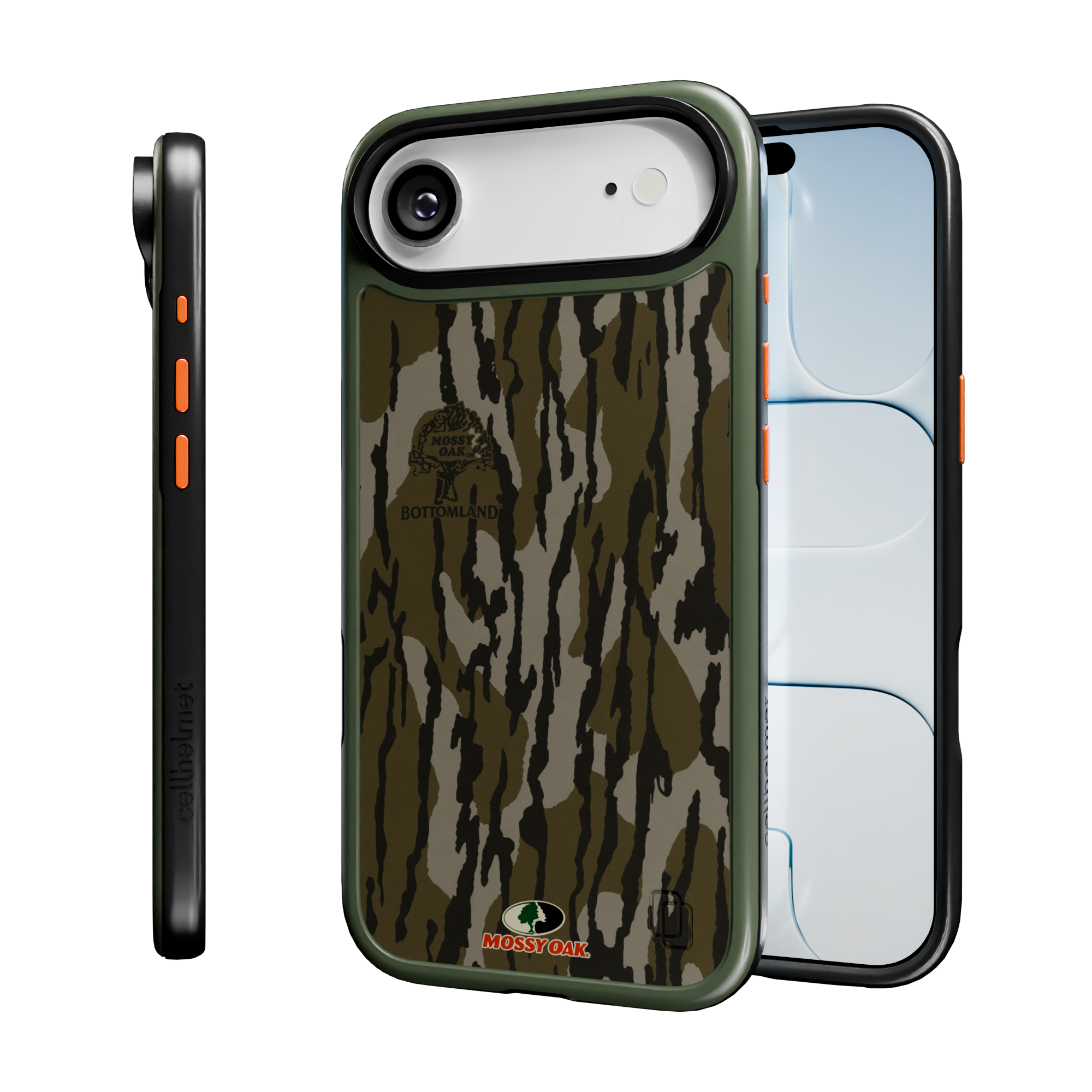 Shock-Absorbent MagSafe® Case for Apple iPhone Air in Mossy Oak Bottomland Camo | Fortitude Series None / None / Bottomland