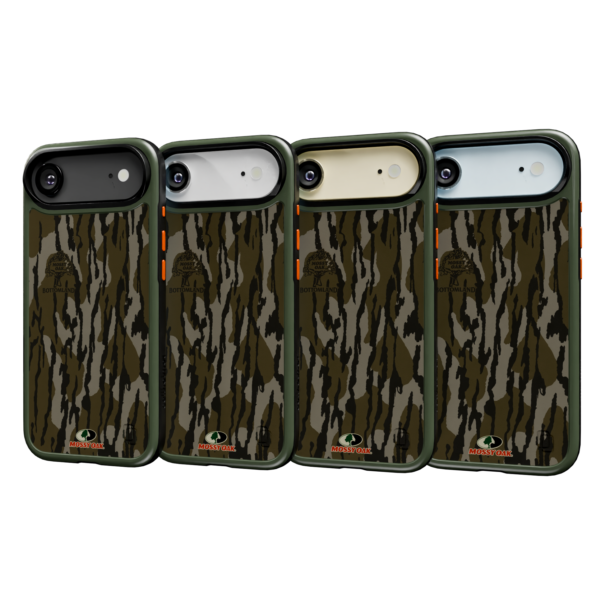 Shock-Absorbent MagSafe® Case for Apple iPhone Air in Mossy Oak Bottomland Camo | Fortitude Series None / None / Bottomland
