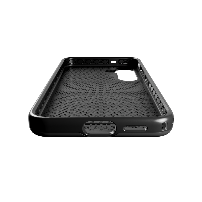 Shock-Absorbent Case for Galaxy S25 | Onyx Black | Fortitude Series | cellhelmet No / Onyx Black