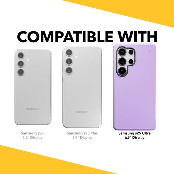 Shock-Absorbent Case for Galaxy S25 Ultra | Lilac Purple | Fortitude S