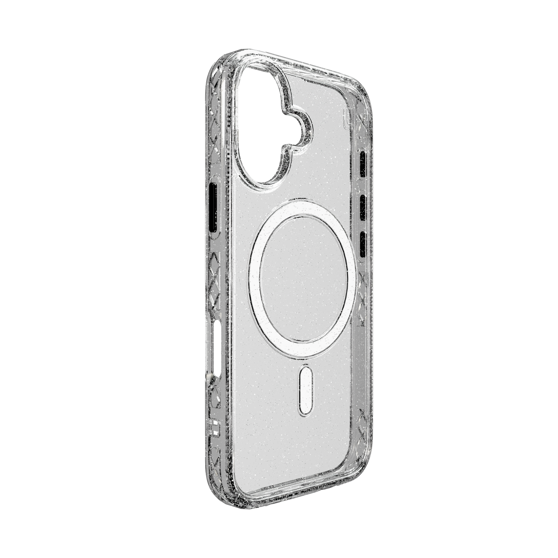 MagSafe® Case for Apple iPhone 16 | Crystal Clear Sparkle | Magnitude Series Crystal Clear Sparkle