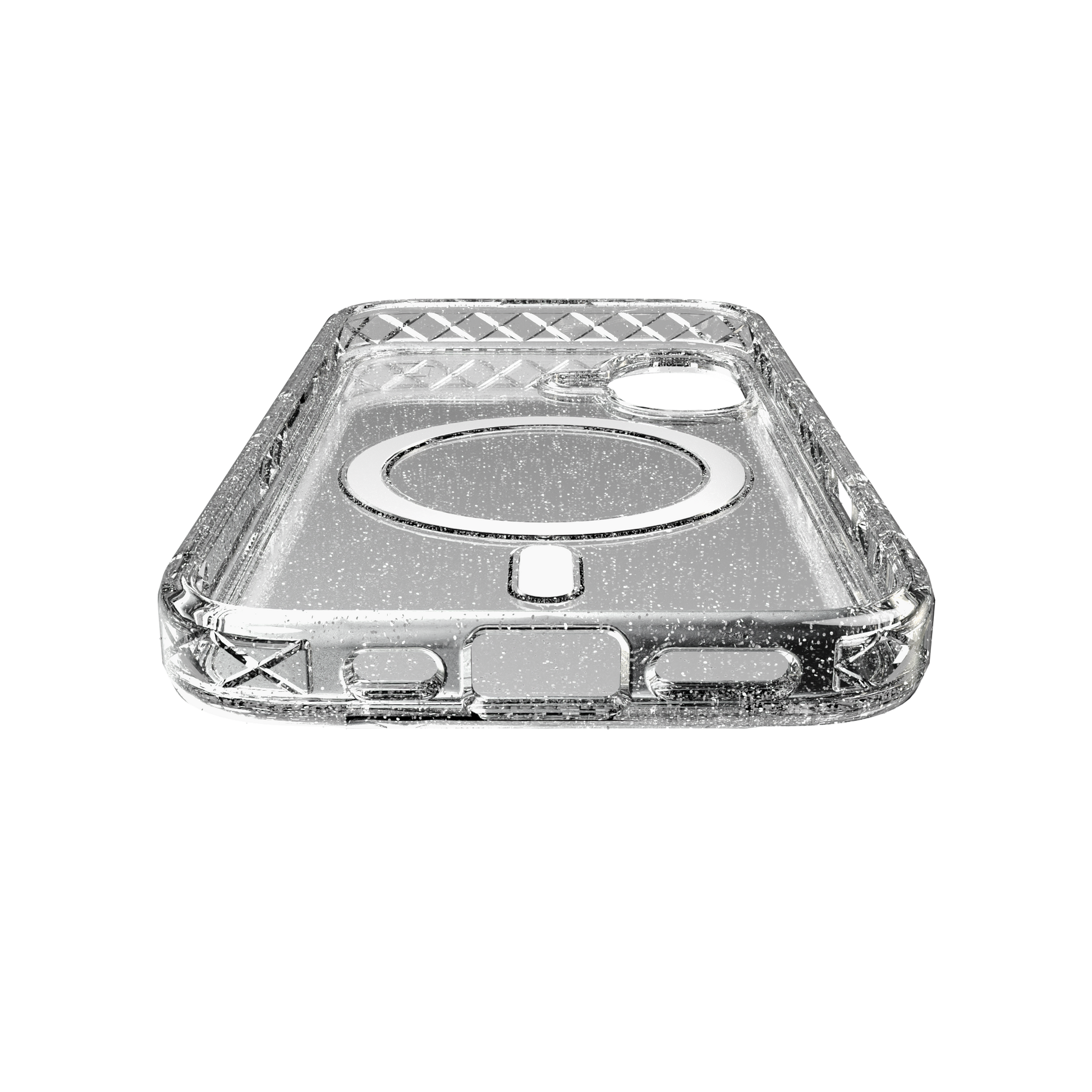 MagSafe® Case for Apple iPhone 16 | Crystal Clear Sparkle | Magnitude Series Crystal Clear Sparkle