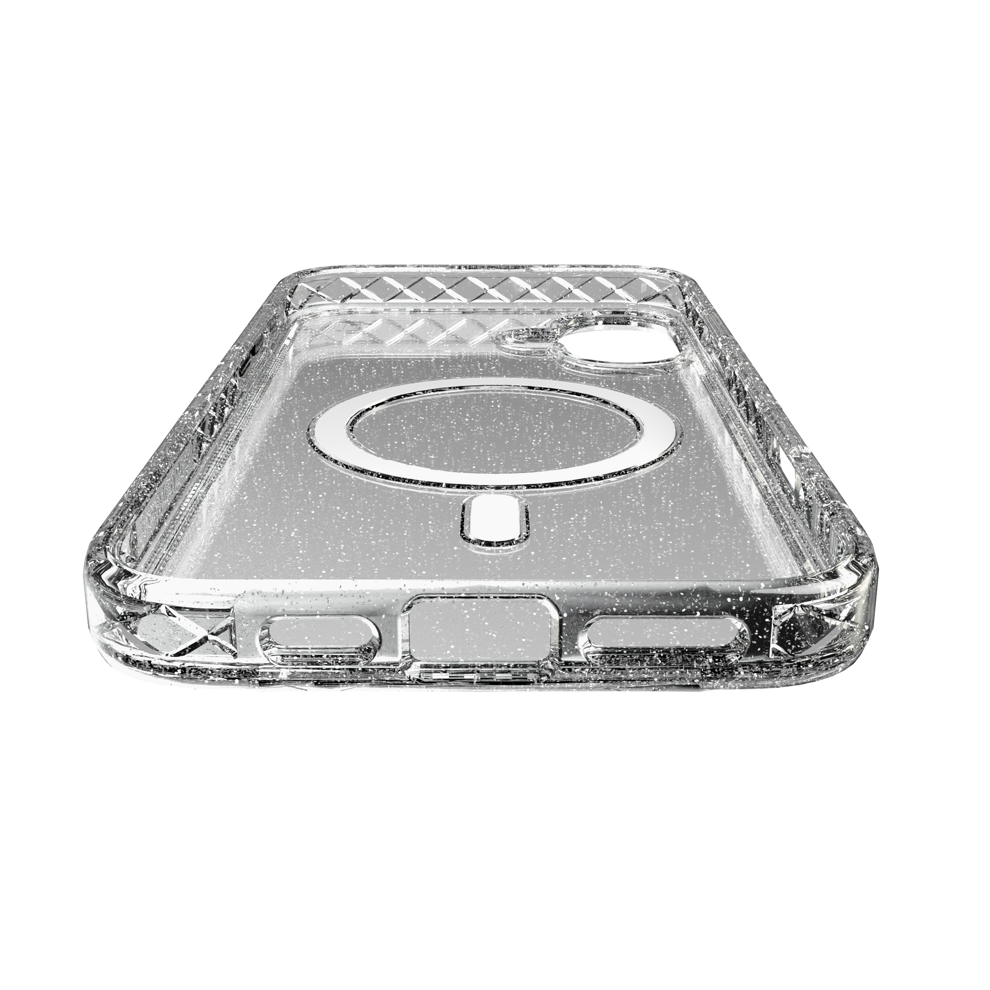 MagSafe® Case for Apple iPhone 16 Plus | Crystal Clear Sparkle | Magnitude Series Crystal Clear Sparkle