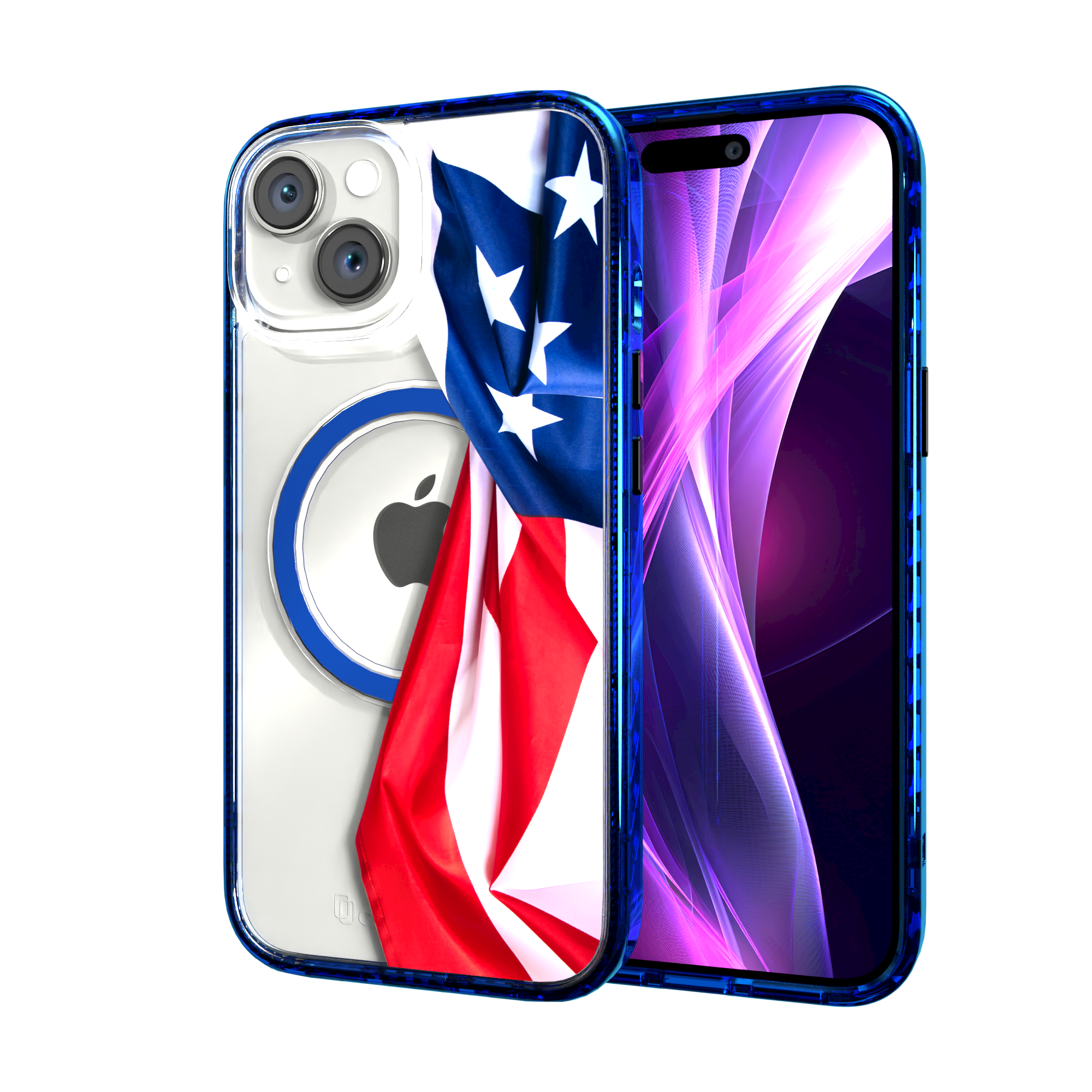 Resilient Spirit | We The People Series | Custom MagSafe Case Design for Apple iPhone 15 Series Apple iPhone 15 / Bermuda Blue