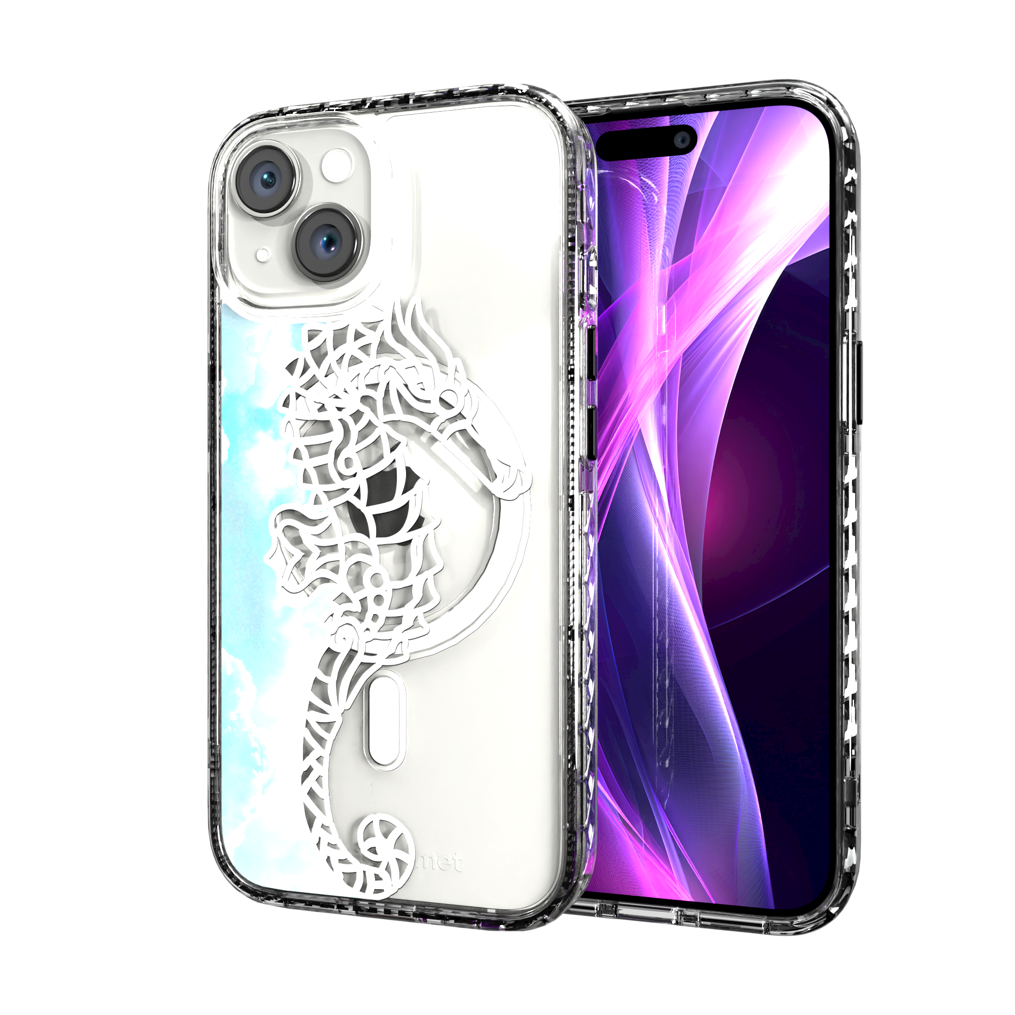 iPhone 15 Series | MagSafe ® | Coastal Collection - Blue Ocean Case Apple iPhone 15 / Crystal Clear