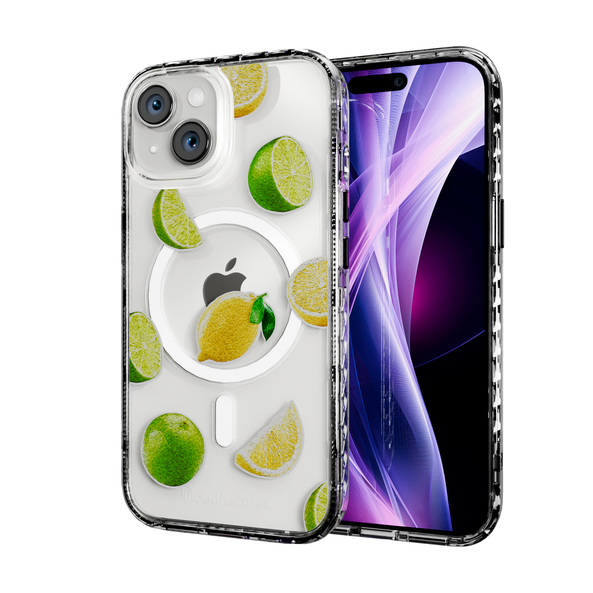 Luscious Lime | Protective MagSafe Case | Fruits Collection for Apple iPhone 15 Series Apple iPhone 15 / Crystal Clear