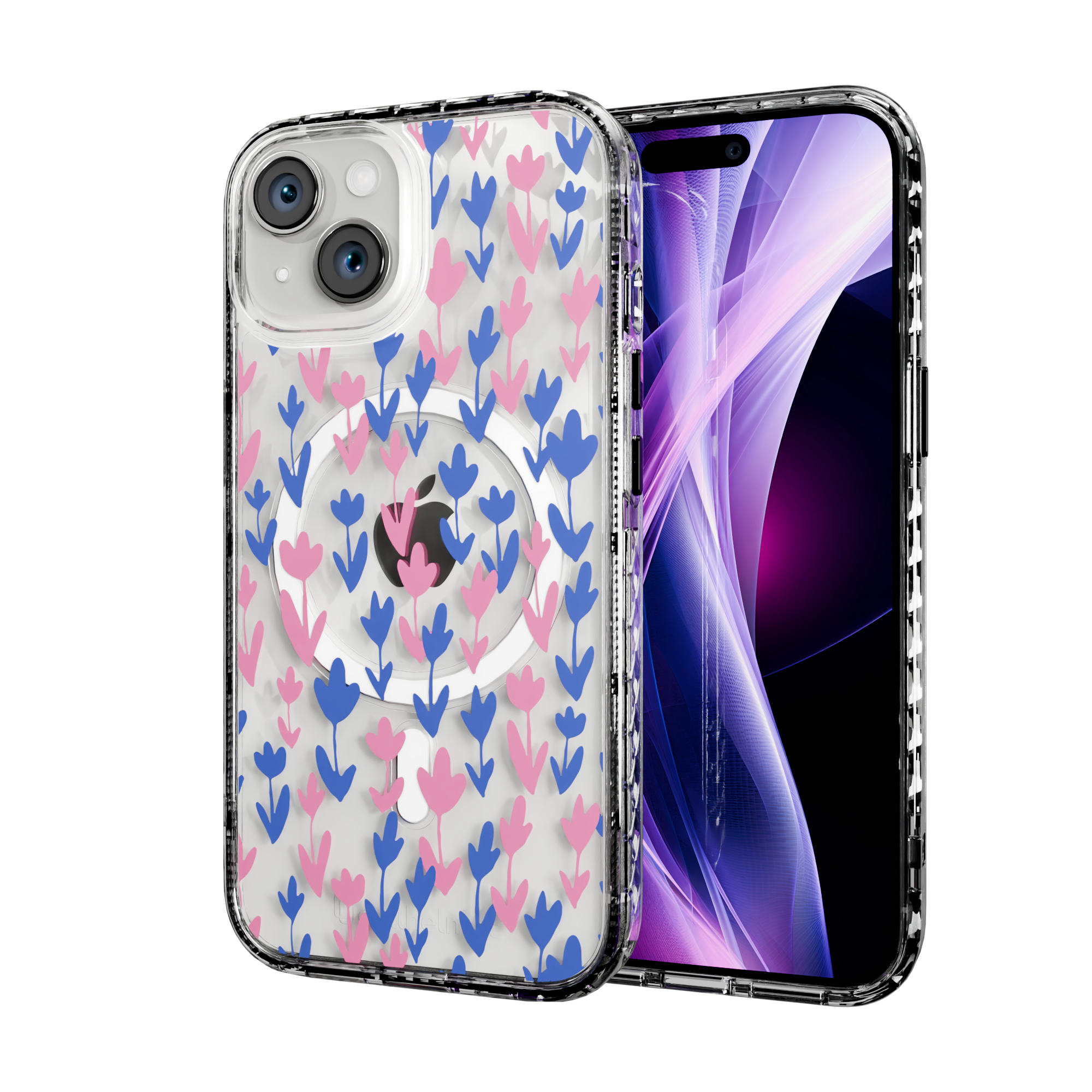 Pastel Bloom | Protective MagSafe Case | Flower Series for Apple iPhone 15 Series Apple iPhone 15 / Crystal Clear
