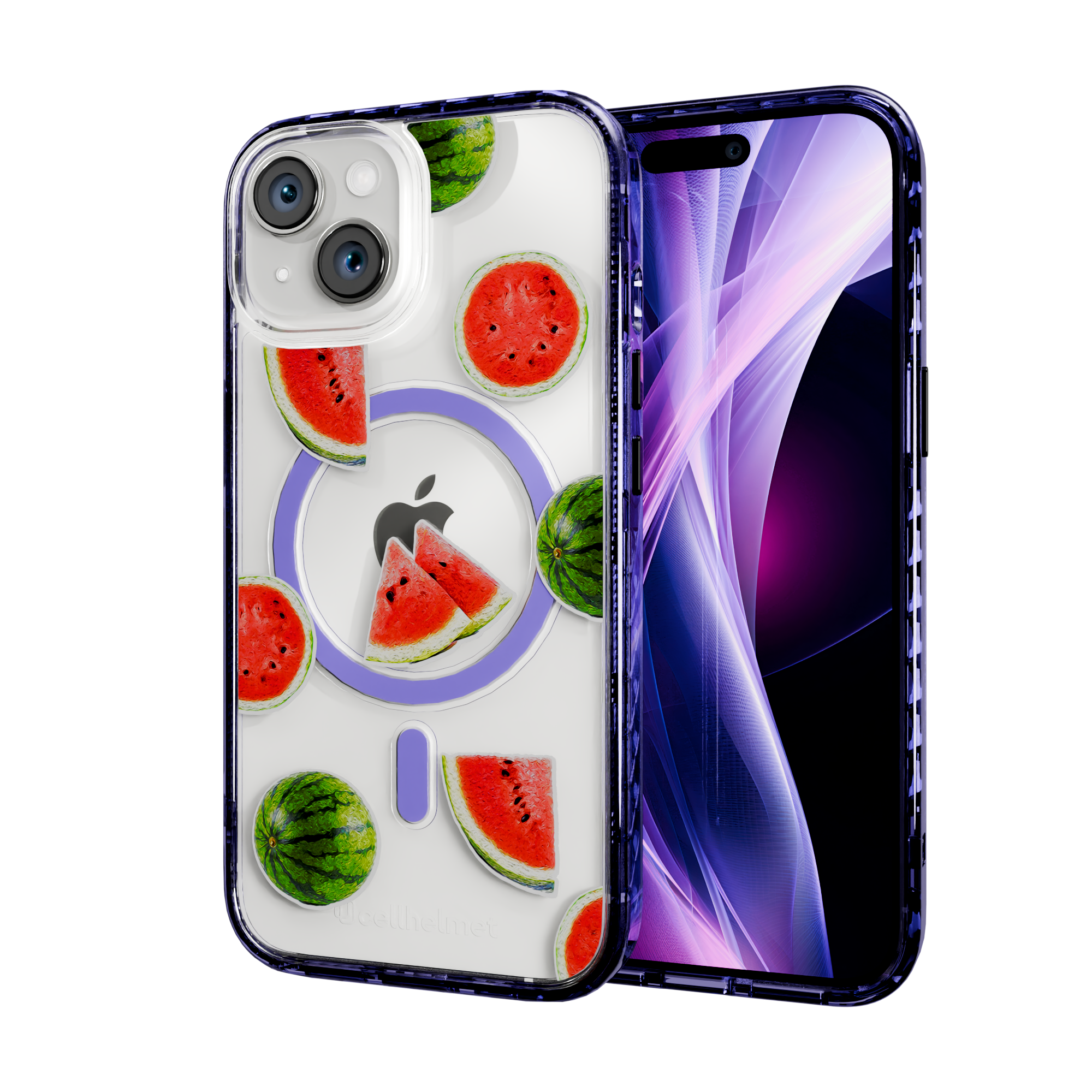 Watermelon Burst | Protective MagSafe Case | Fruits Collection for Apple iPhone 15 Series Apple iPhone 15 / Midnight Lilac
