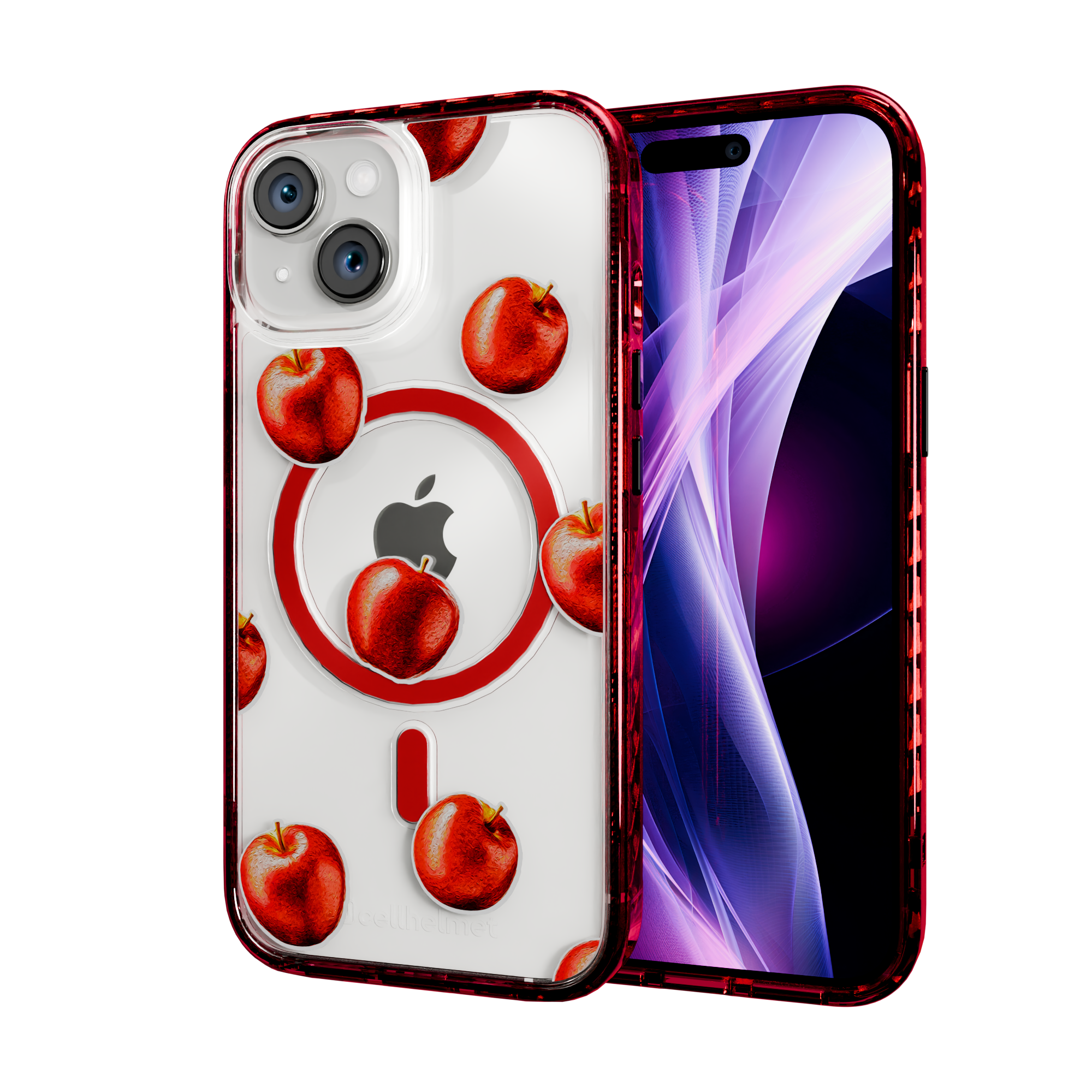 Crisp Apple | Protective MagSafe Case | Fruits Collection for Apple iPhone 15 Series Apple iPhone 15 / Scarlet Red