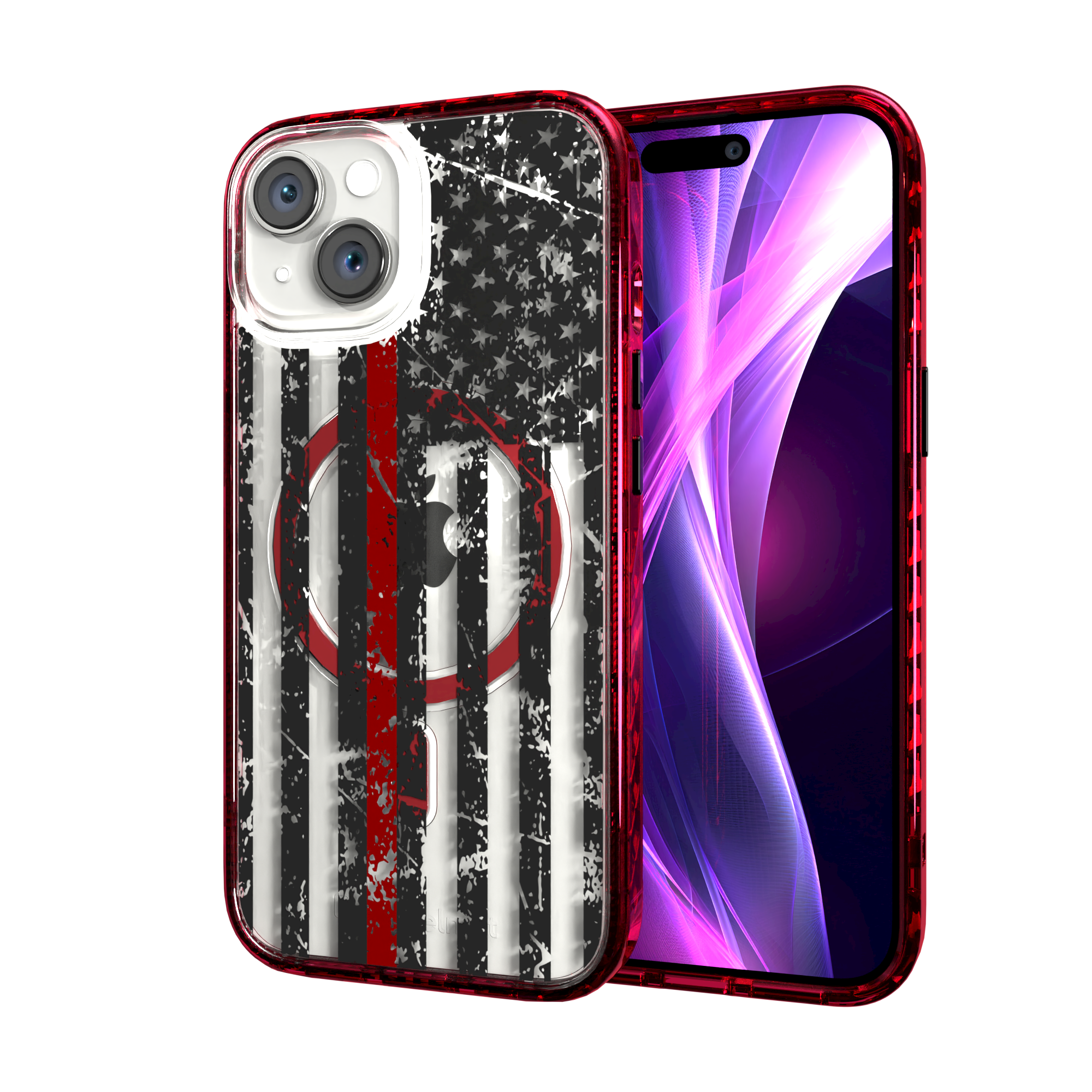 iPhone 15 Series | MagSafe ® | We the People Collection - USA American Red Flag Apple iPhone 15 / Scarlet Red