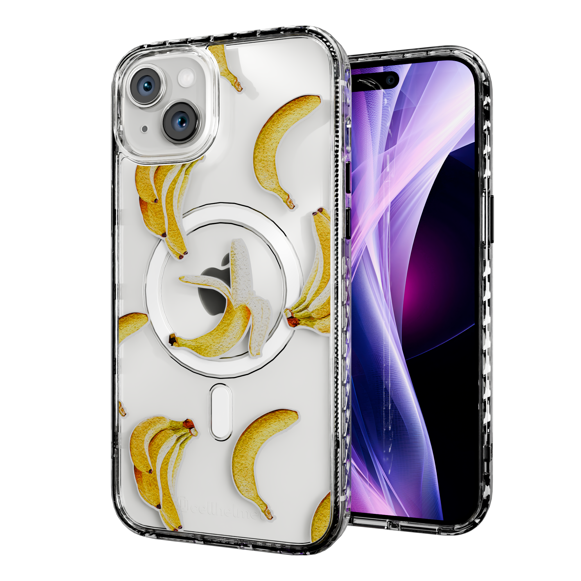 Banana Breeze | Protective MagSafe Case | Fruits Collection for Apple iPhone 15 Series Apple iPhone 15 Plus / Crystal Clear