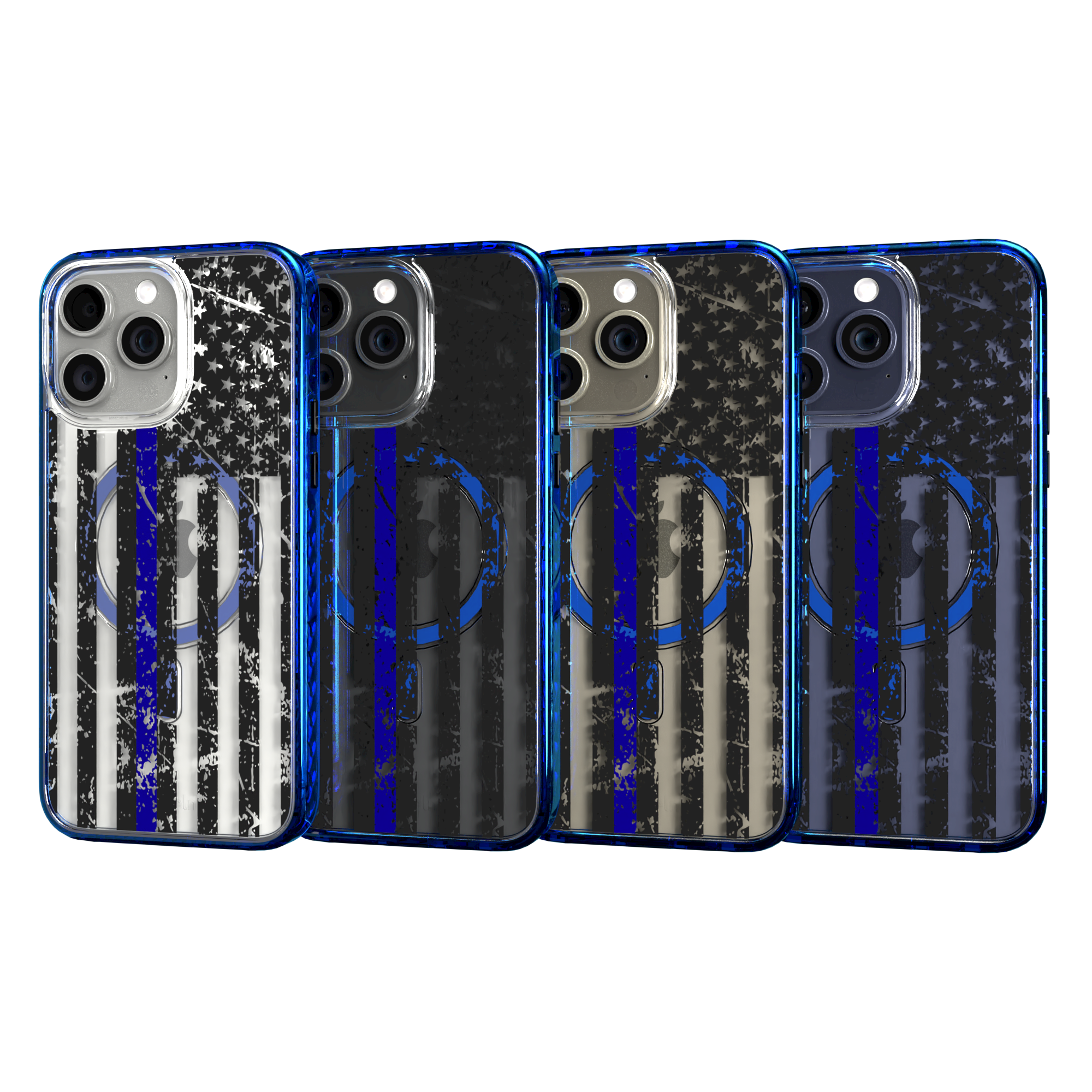 iPhone 15 Series | MagSafe ® | We the People Collection - USA American Blue Flag Apple iPhone 15 Pro Max / Bermuda Blue