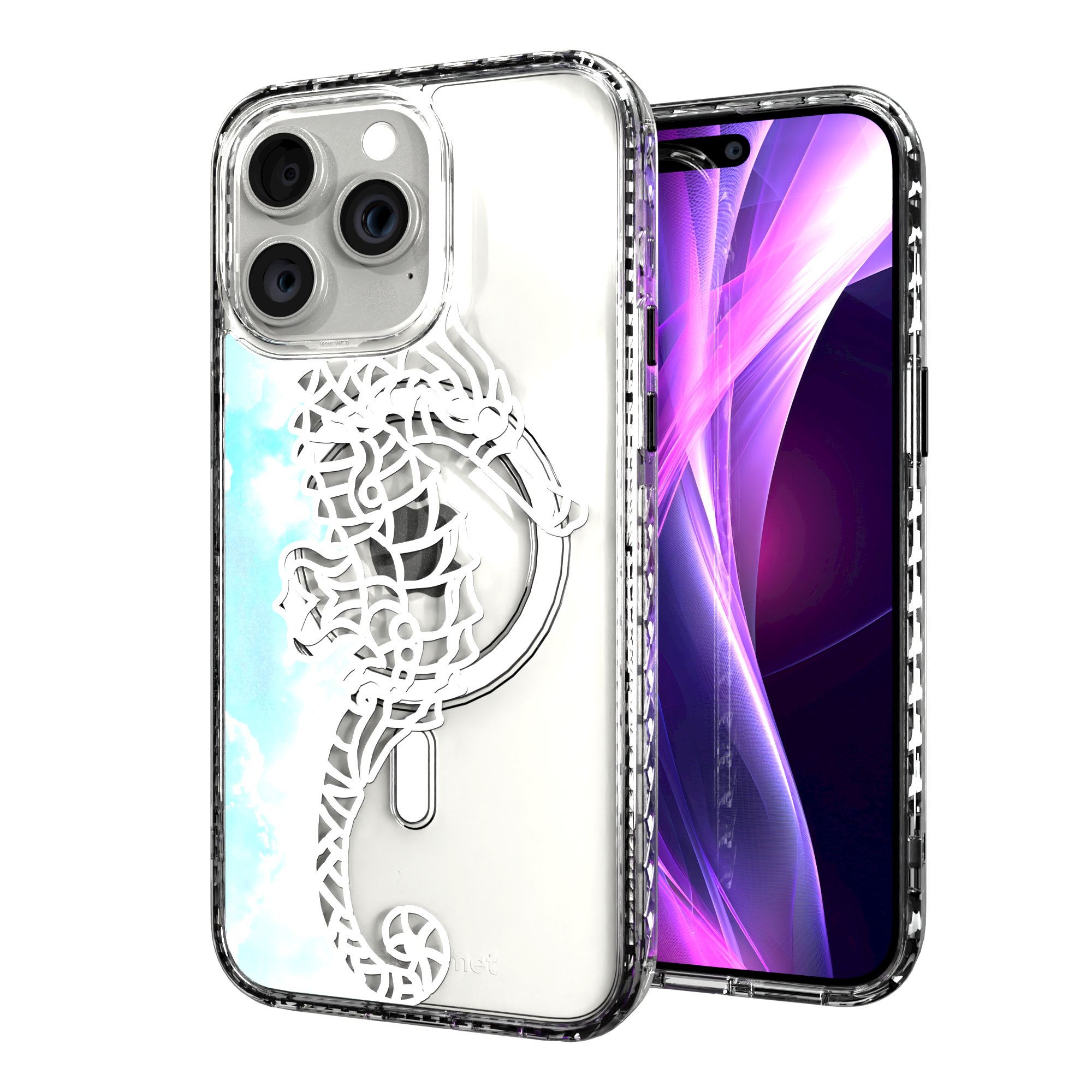 iPhone 15 Series | MagSafe ® | Coastal Collection - Blue Ocean Case Apple iPhone 15 Pro Max / Crystal Clear