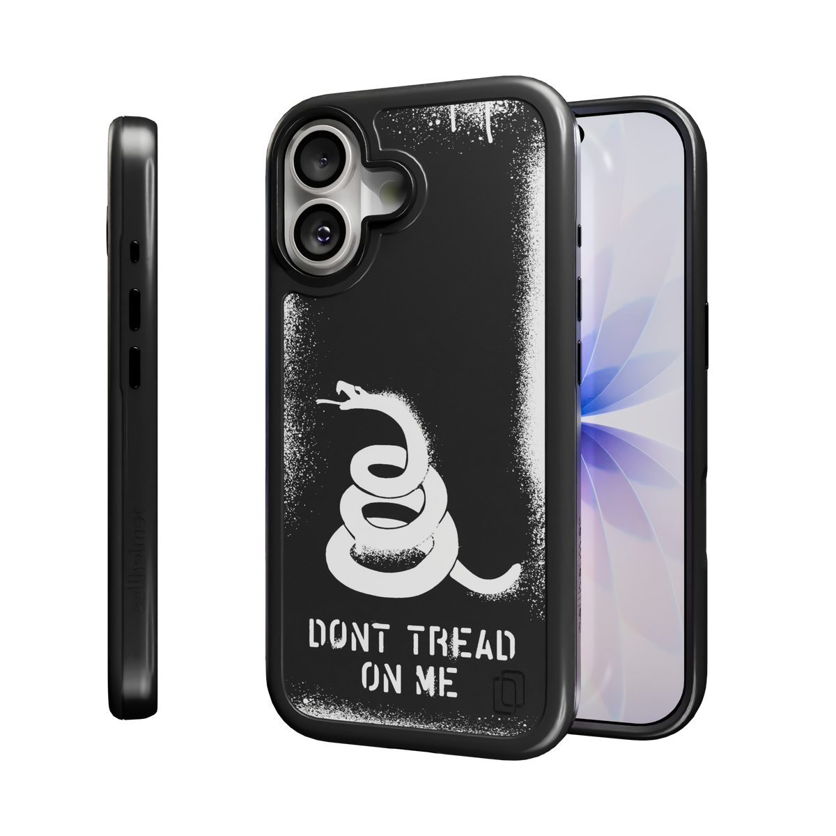 Patriot Collection - Gadsden Stencil for iPhone 17 Series Gadsen Stencil / iPhone 17 / Black