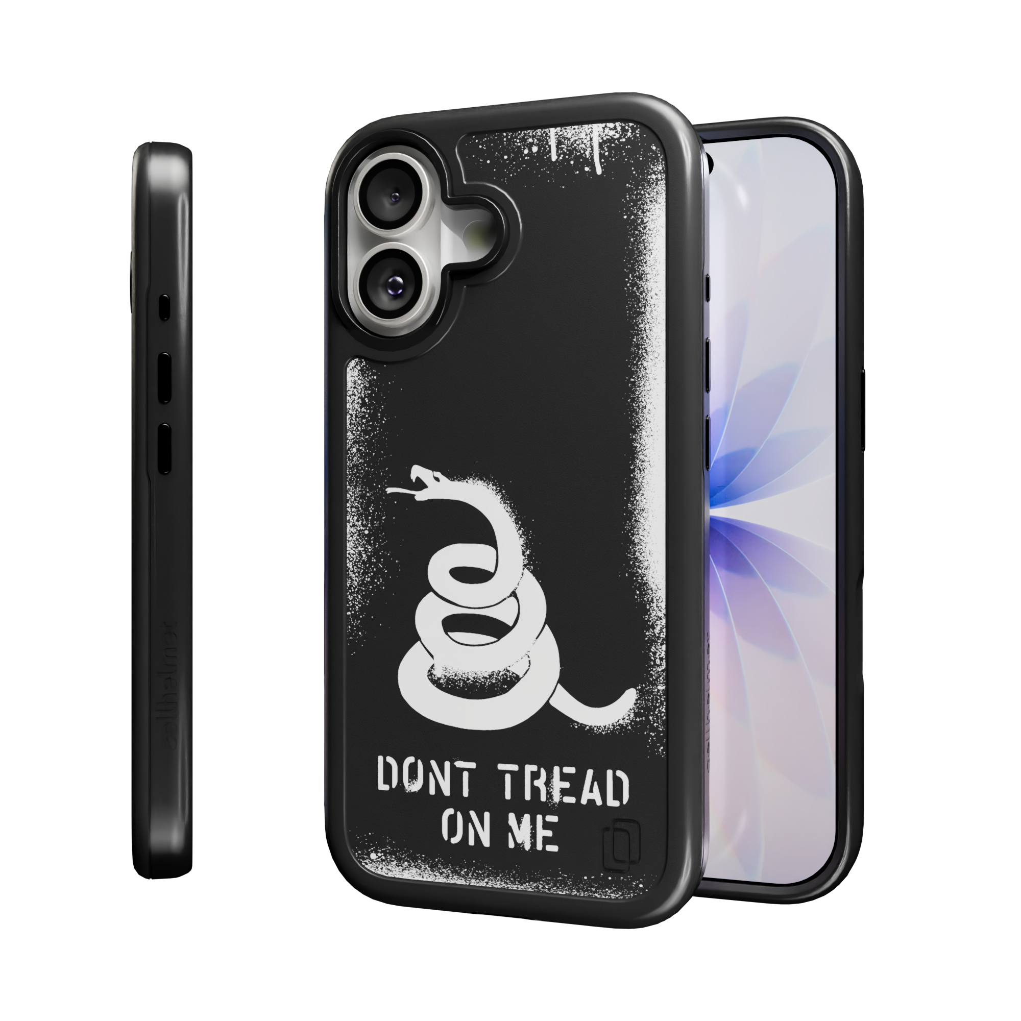 Patriot Collection - Gadsden Stencil for iPhone 17 Series Gadsen Stencil / iPhone 17 / Black