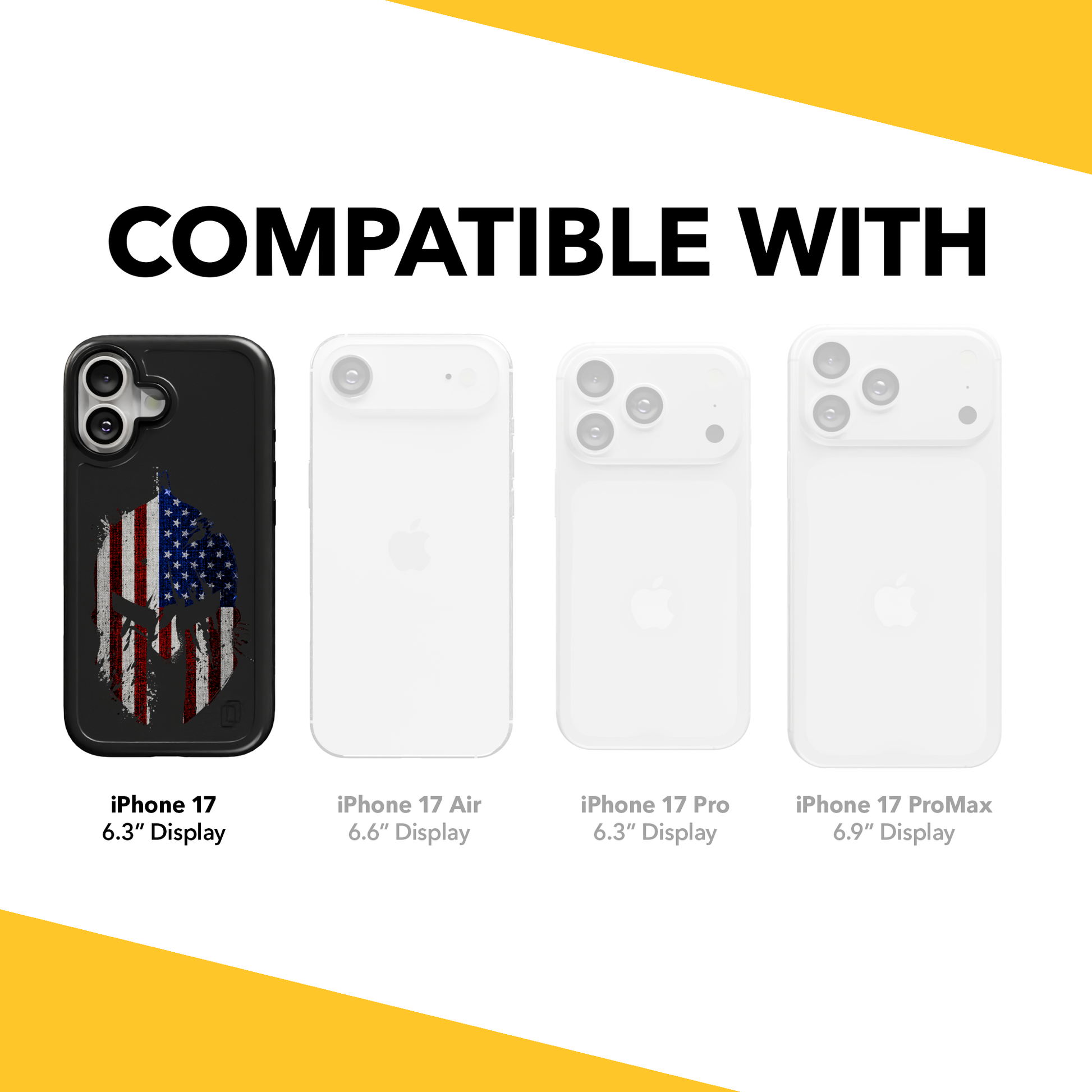 Patriot Collection - Spartan Patriot for iPhone 17 Series Spartan Patriot / iPhone 17 / Black