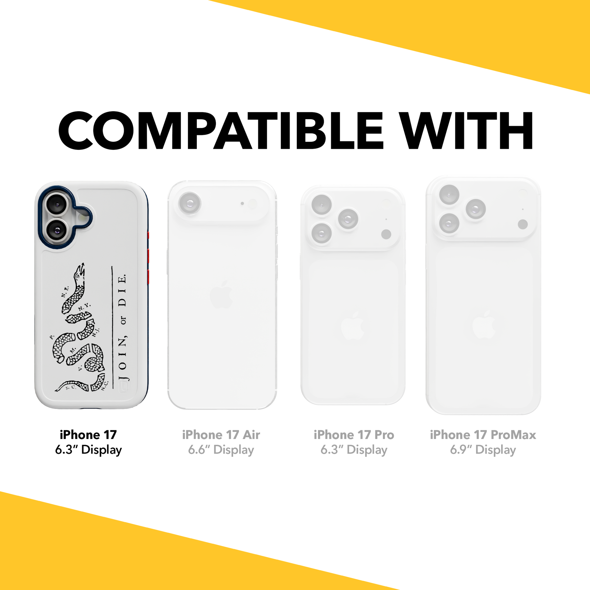 Patriot Collection - Broken Serpent for iPhone 17 Series Broken Serpent / iPhone 17 / White
