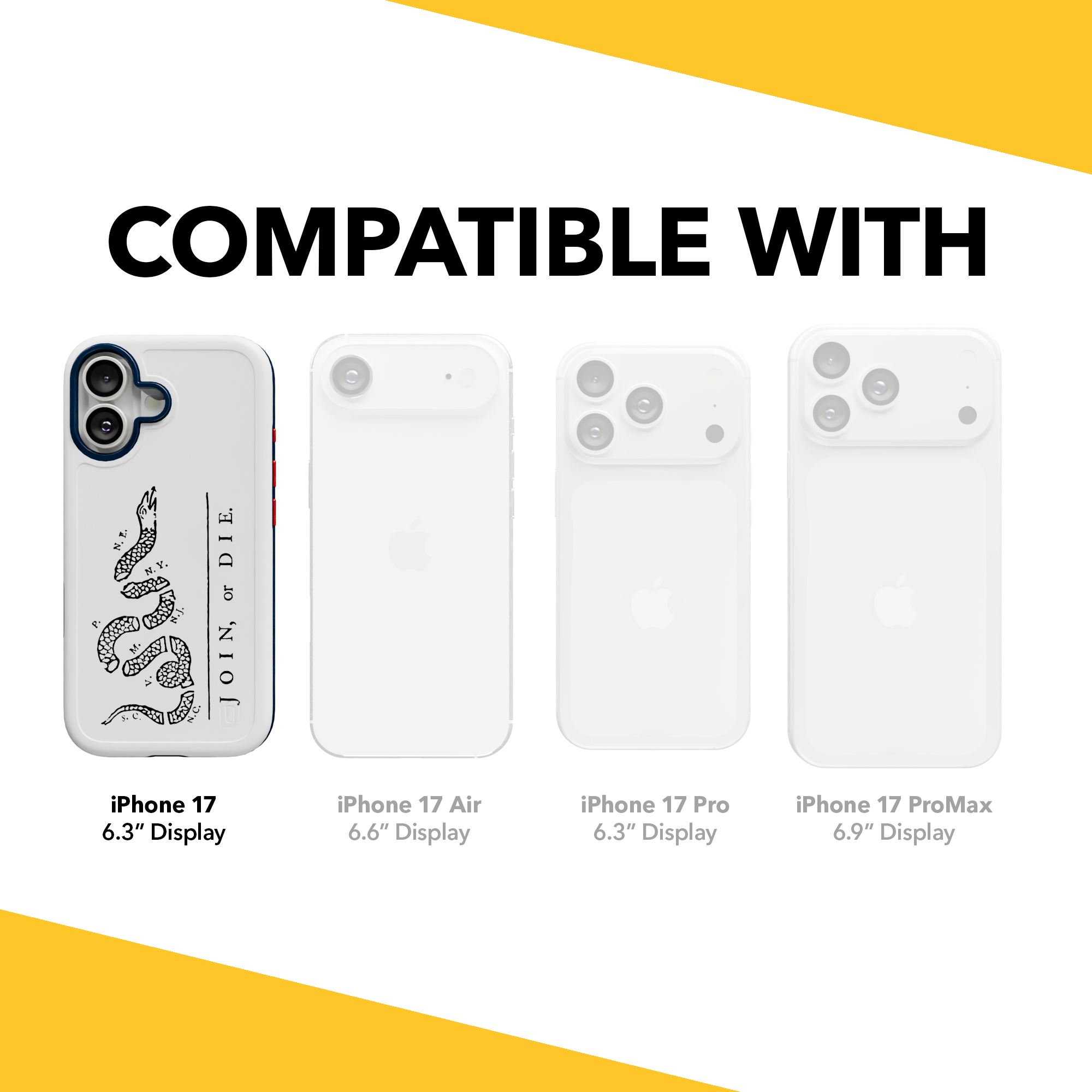 Patriot Collection - Broken Serpent for iPhone 17 Series Broken Serpent / iPhone 17 / White