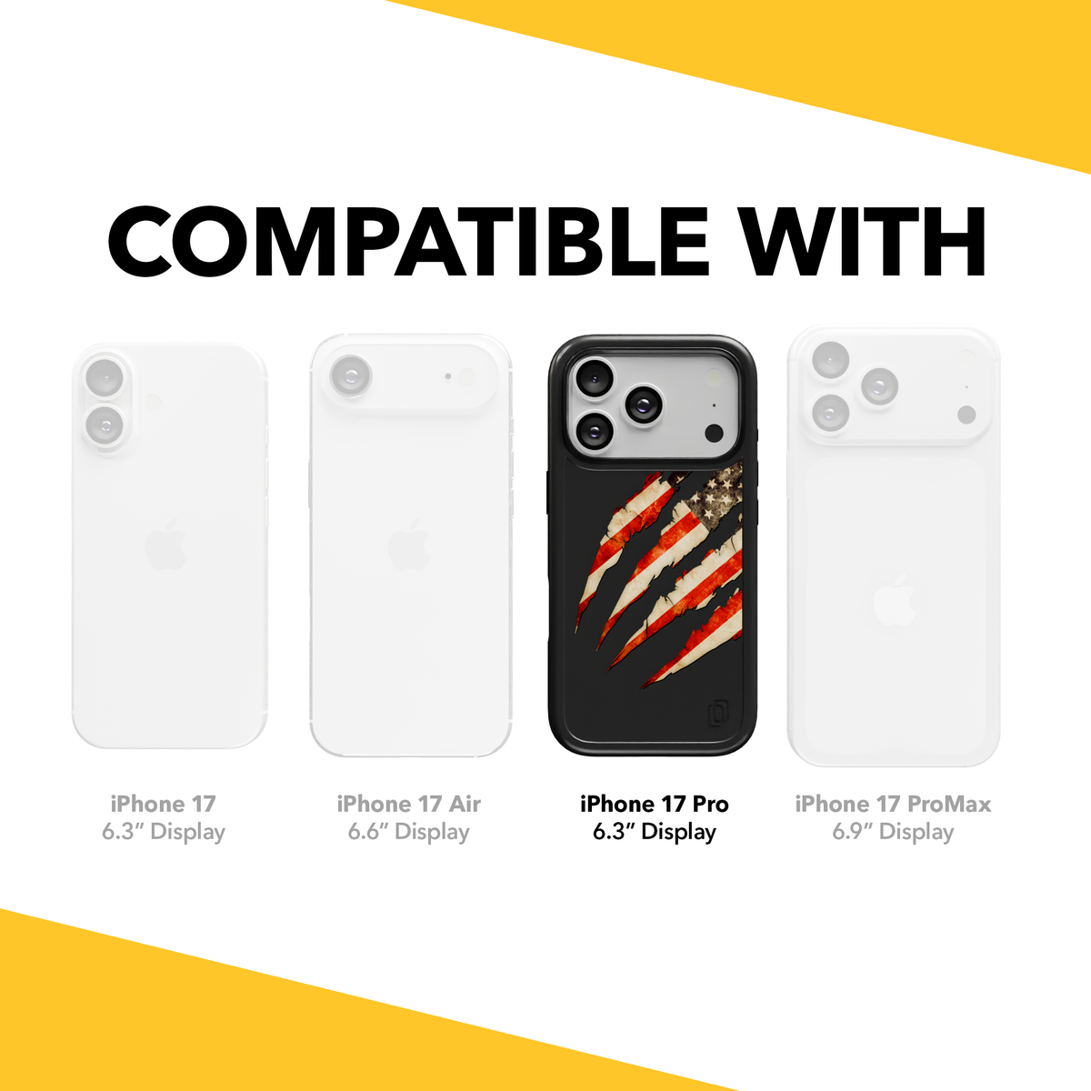 Patriot Collection - Claws of Freedom for iPhone 17 Series Claws of Freedom / iPhone 17 Pro / Black