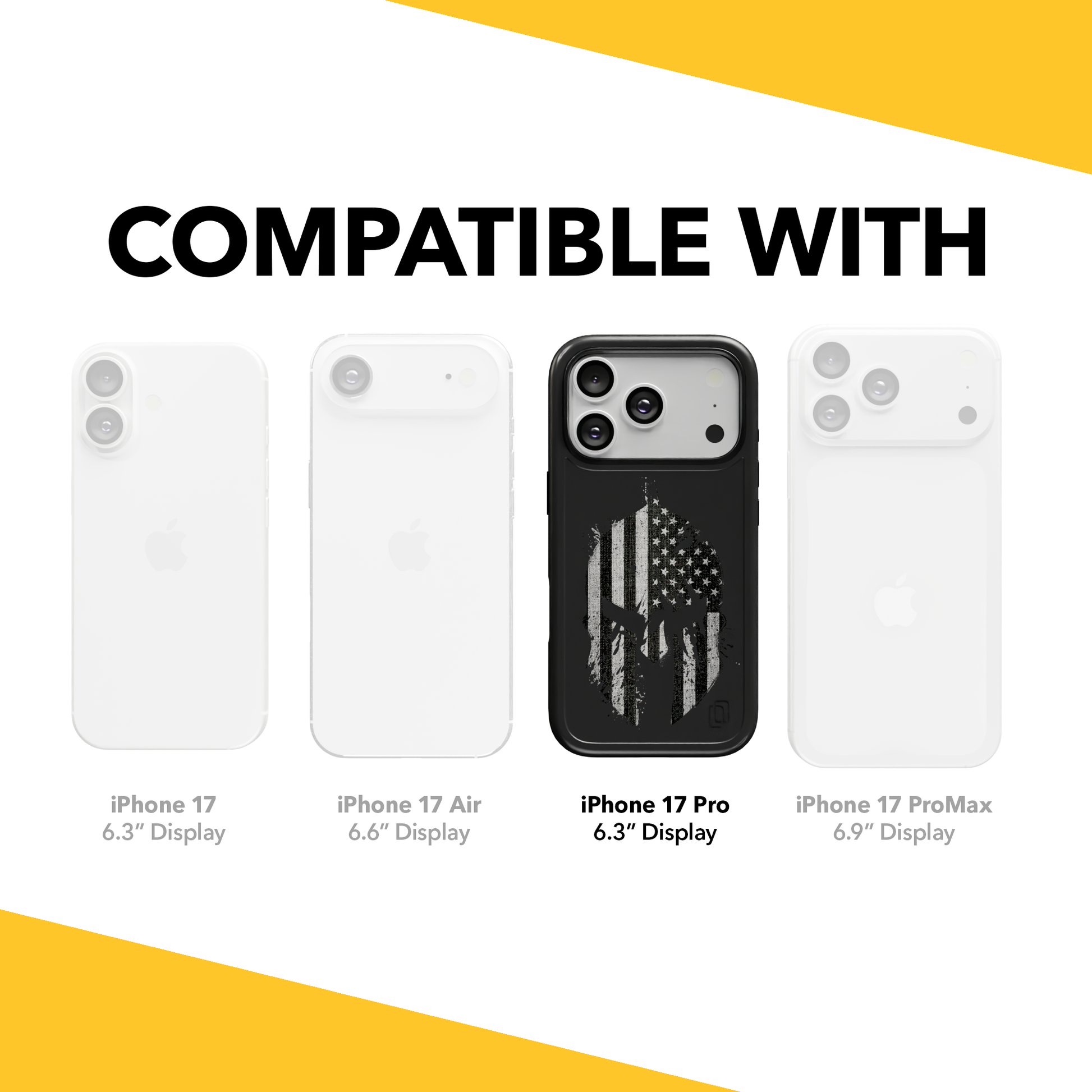 Patriot Collection - Spartan Warrior for iPhone 17 Series Spartan Warror / iPhone 17 Pro / Black