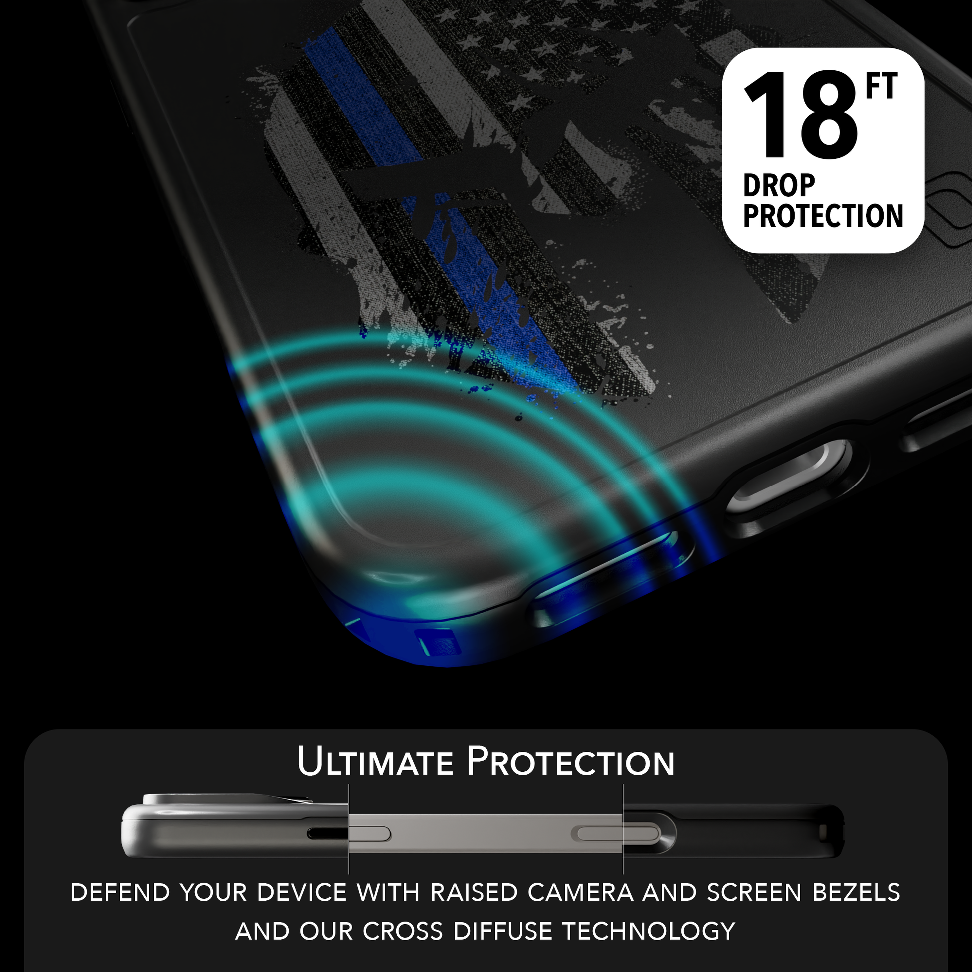 Patriot Collection - Spartan Blue for iPhone 17 Series Spartan Blue / iPhone 17 Pro Max / Black