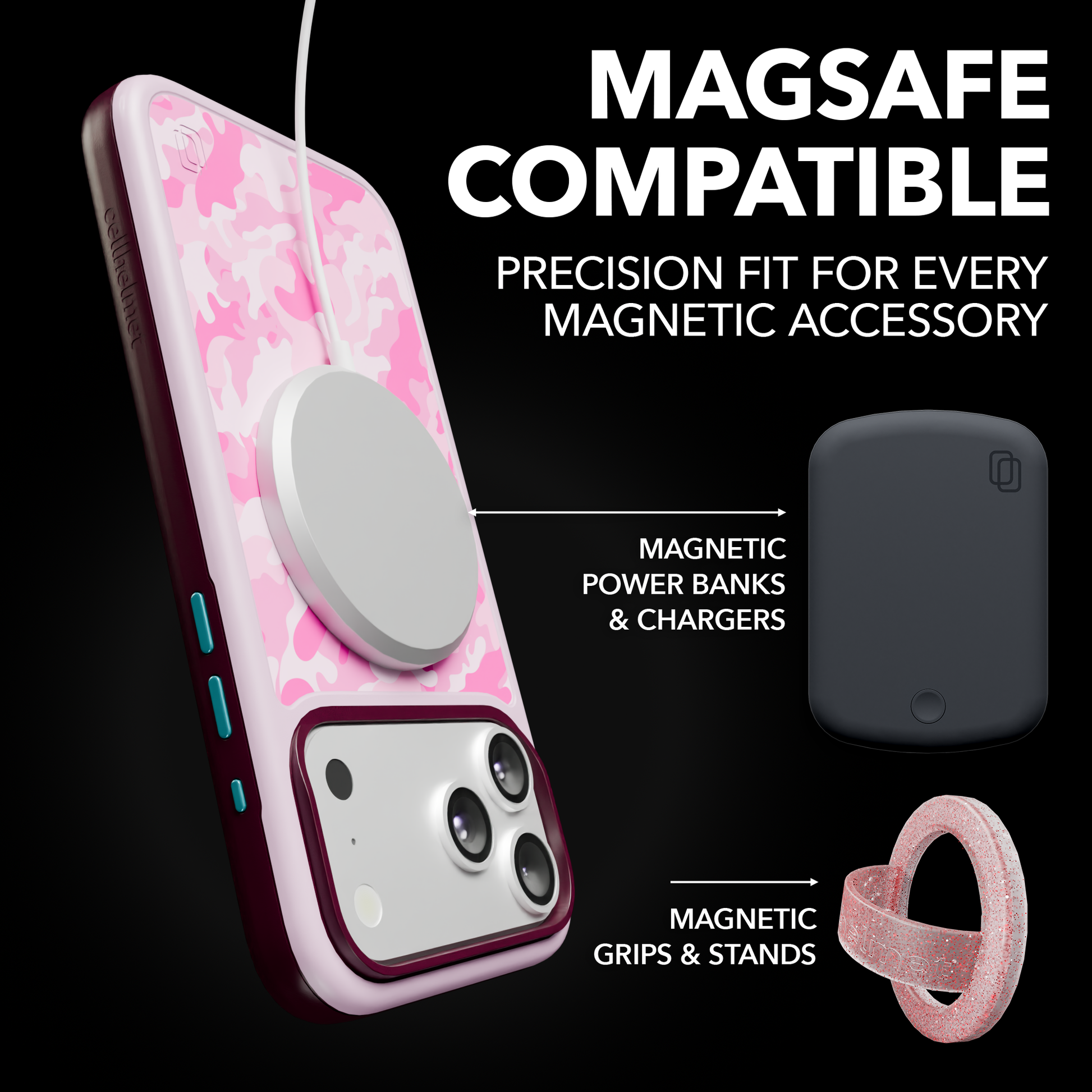 Patriot Collection - Pink Camo for iPhone 17 Series Pink Camo / iPhone 17 Pro Max / Rose