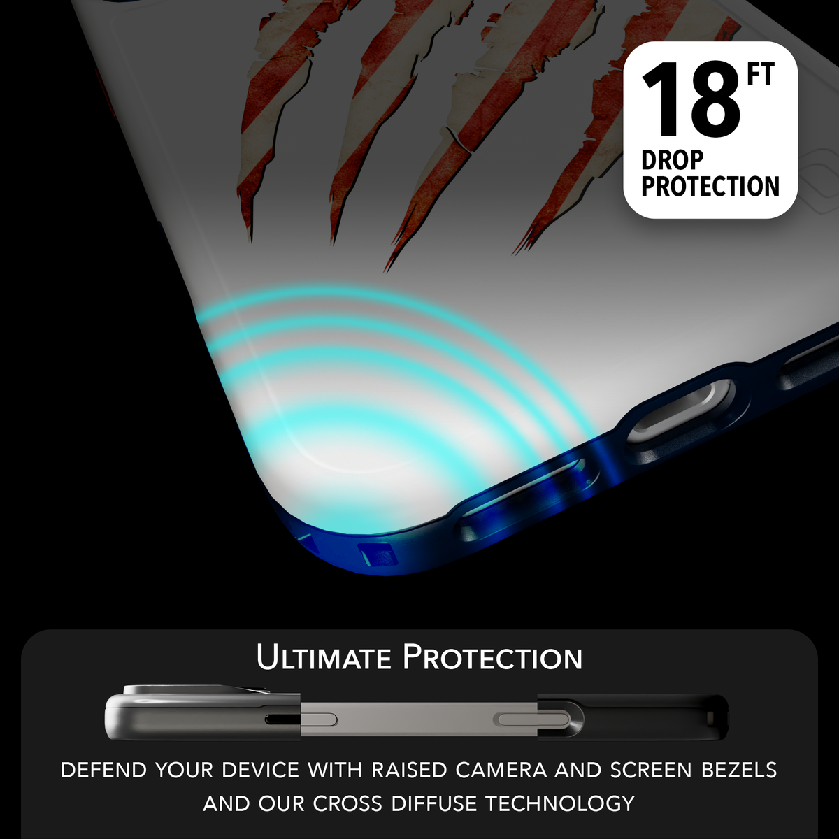 Patriot Collection - Claws of Freedom for iPhone 17 Series Claws of Freedom / iPhone 17 Pro Max / White