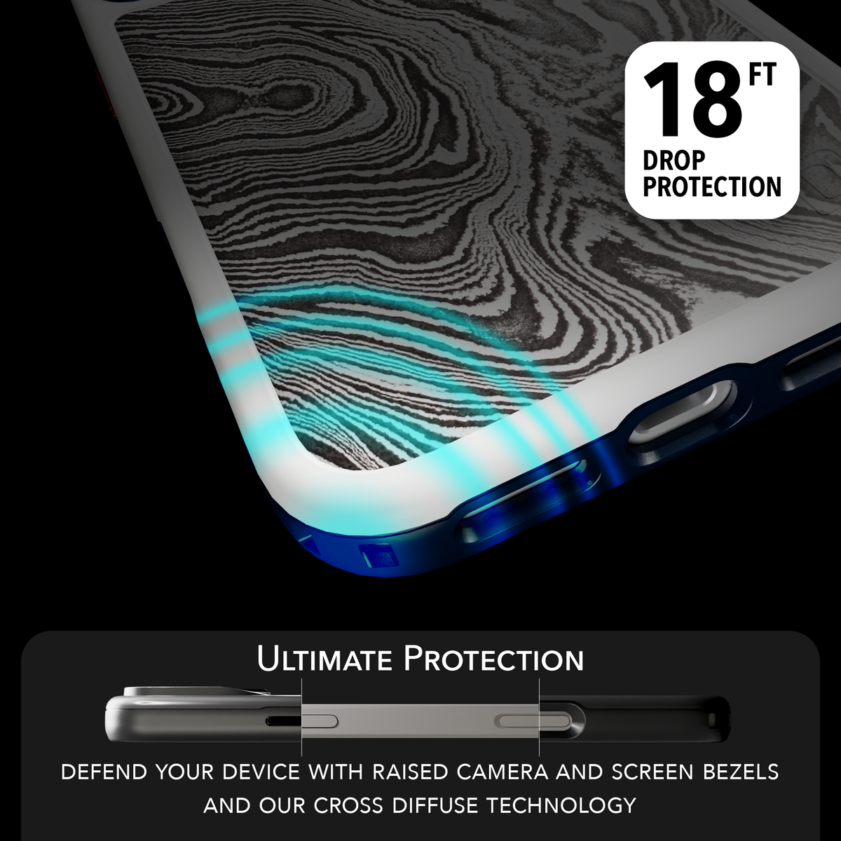 Patriot Collection - Damascus Steel for iPhone 17 Series Damascus Steel / iPhone 17 Pro Max / White