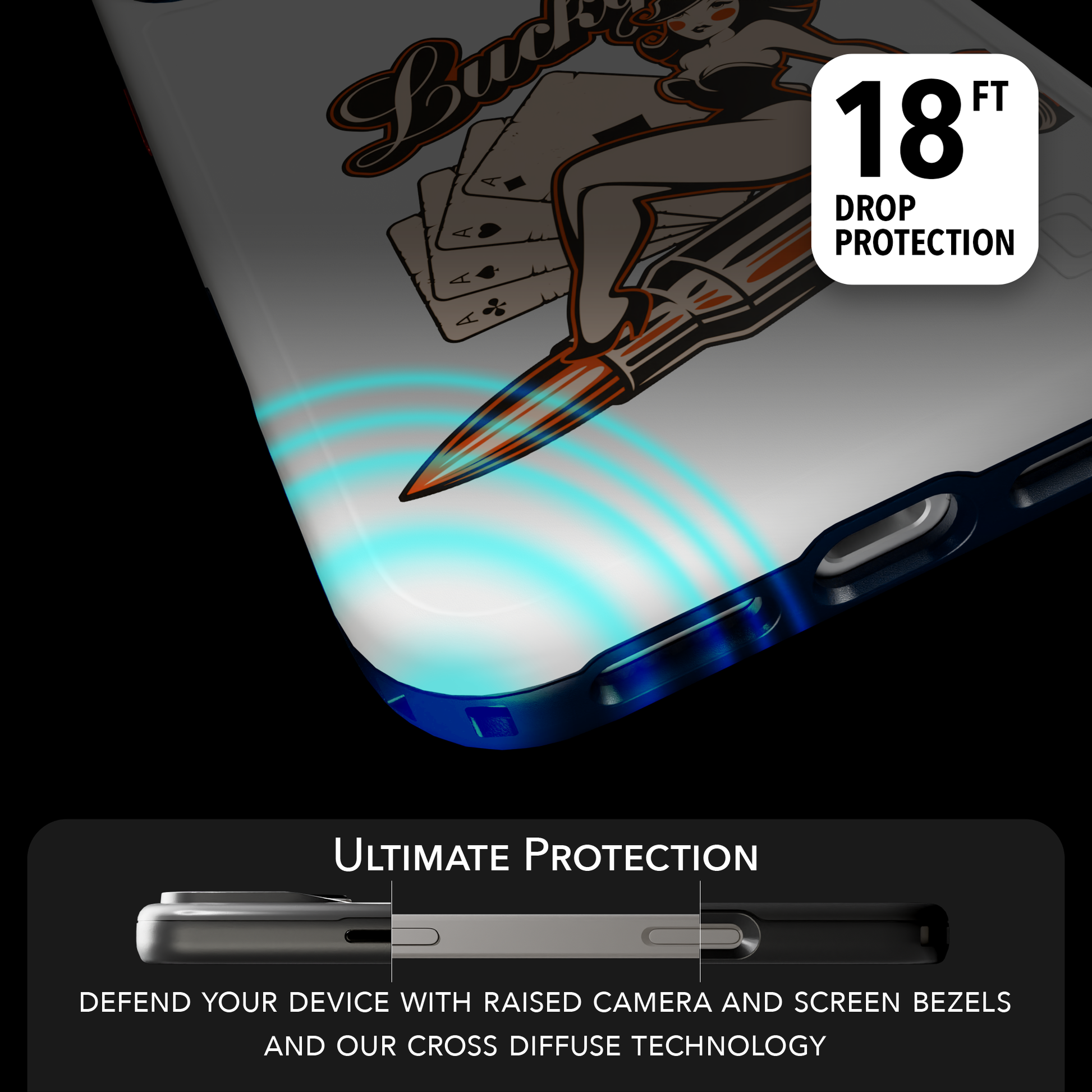 Patriot Collection - Lady Luck for iPhone 17 Series Lady Luck / iPhone 17 Pro Max / White