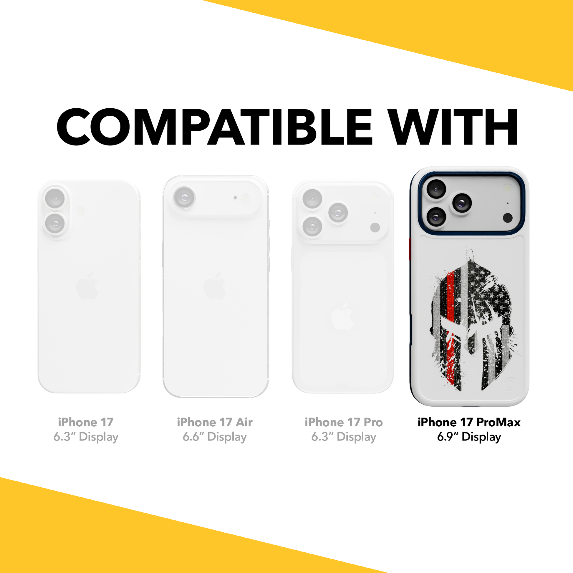 Patriot Collection - Spartan Red for iPhone 17 Series Spartan Red / iPhone 17 Pro Max / White