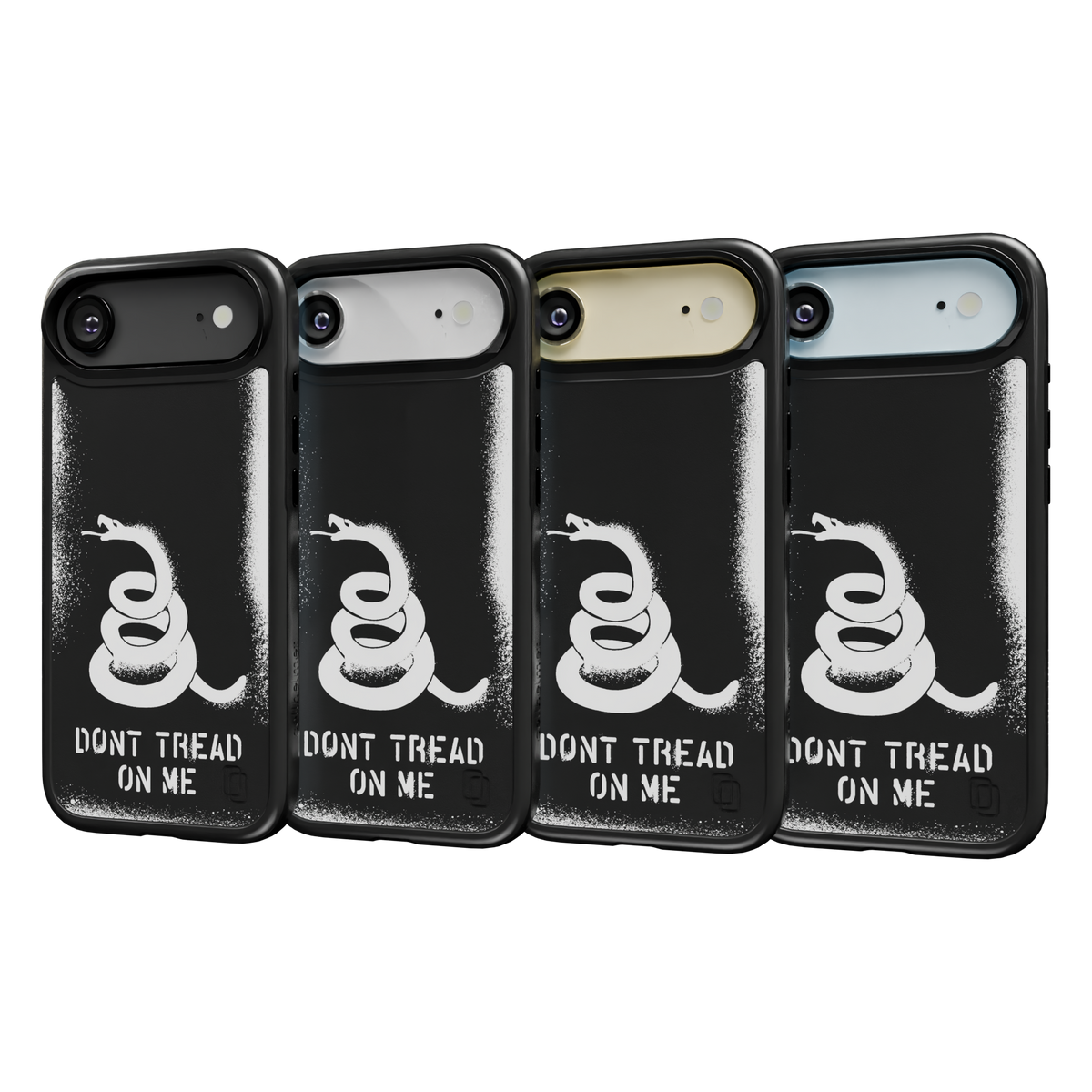 Patriot Collection - Gadsden Stencil for iPhone 17 Series Gadsen Stencil / iPhone Air / Black