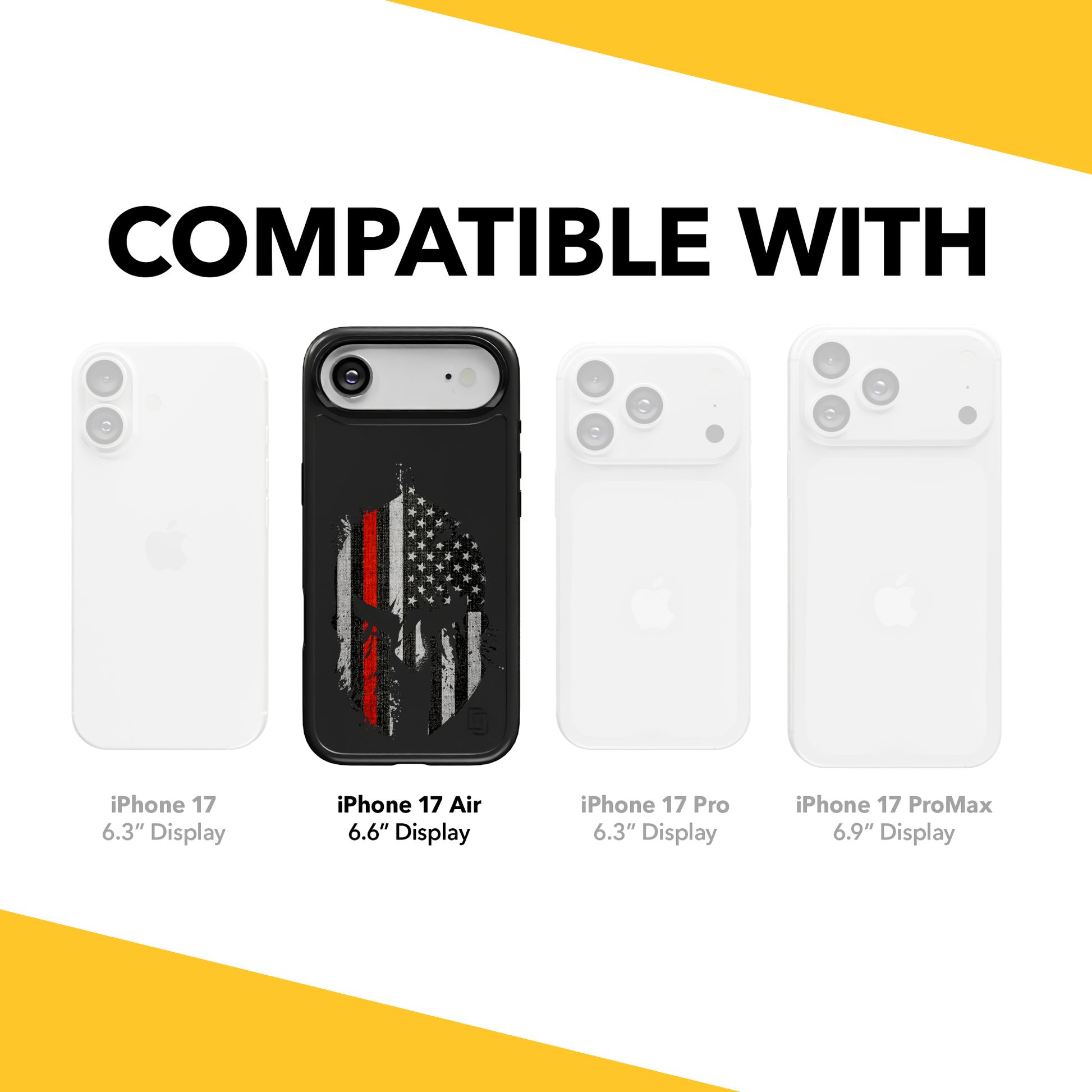 Patriot Collection - Spartan Red for iPhone 17 Series Spartan Red / iPhone Air / Black