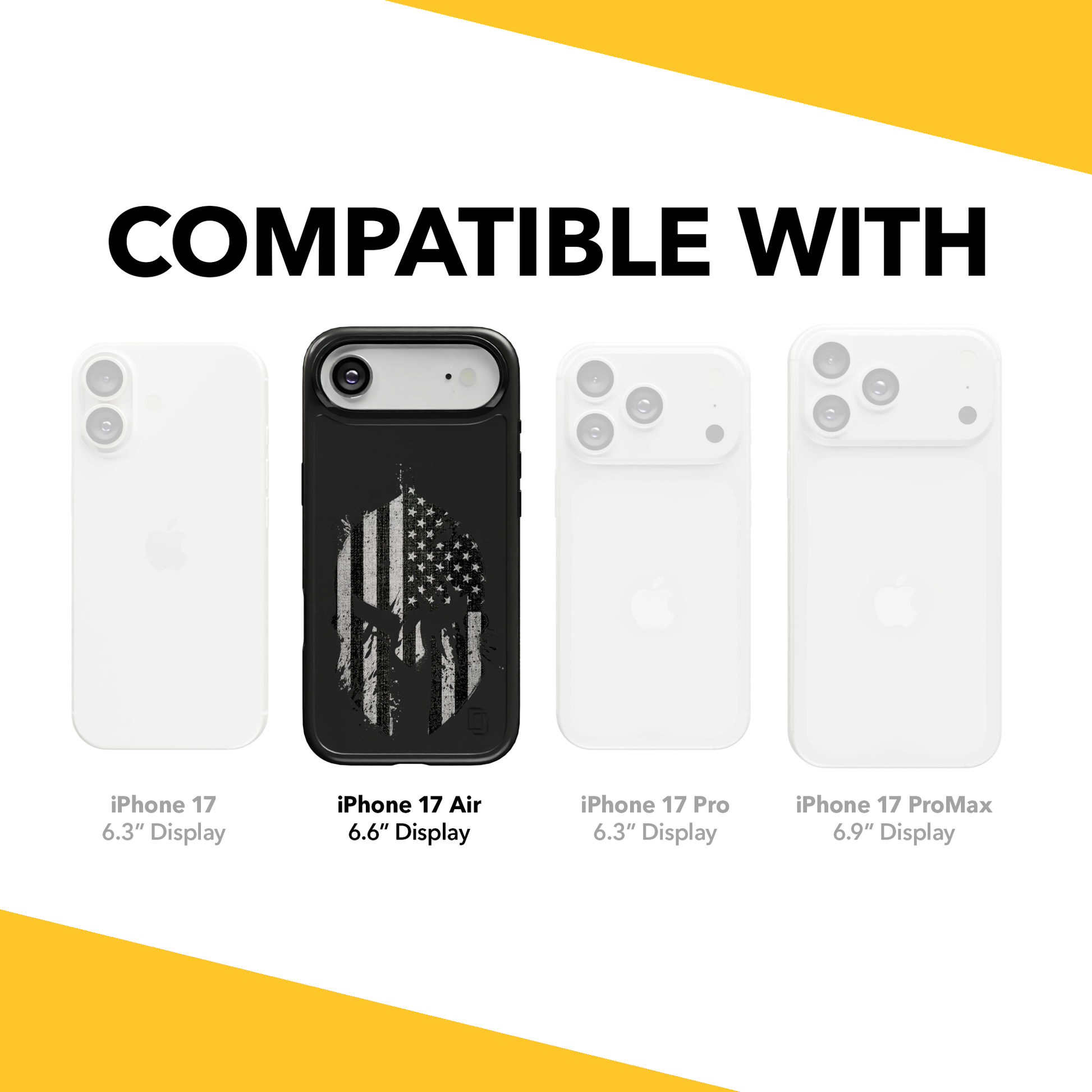 Patriot Collection - Spartan Warrior for iPhone 17 Series Spartan Warror / iPhone Air / Black