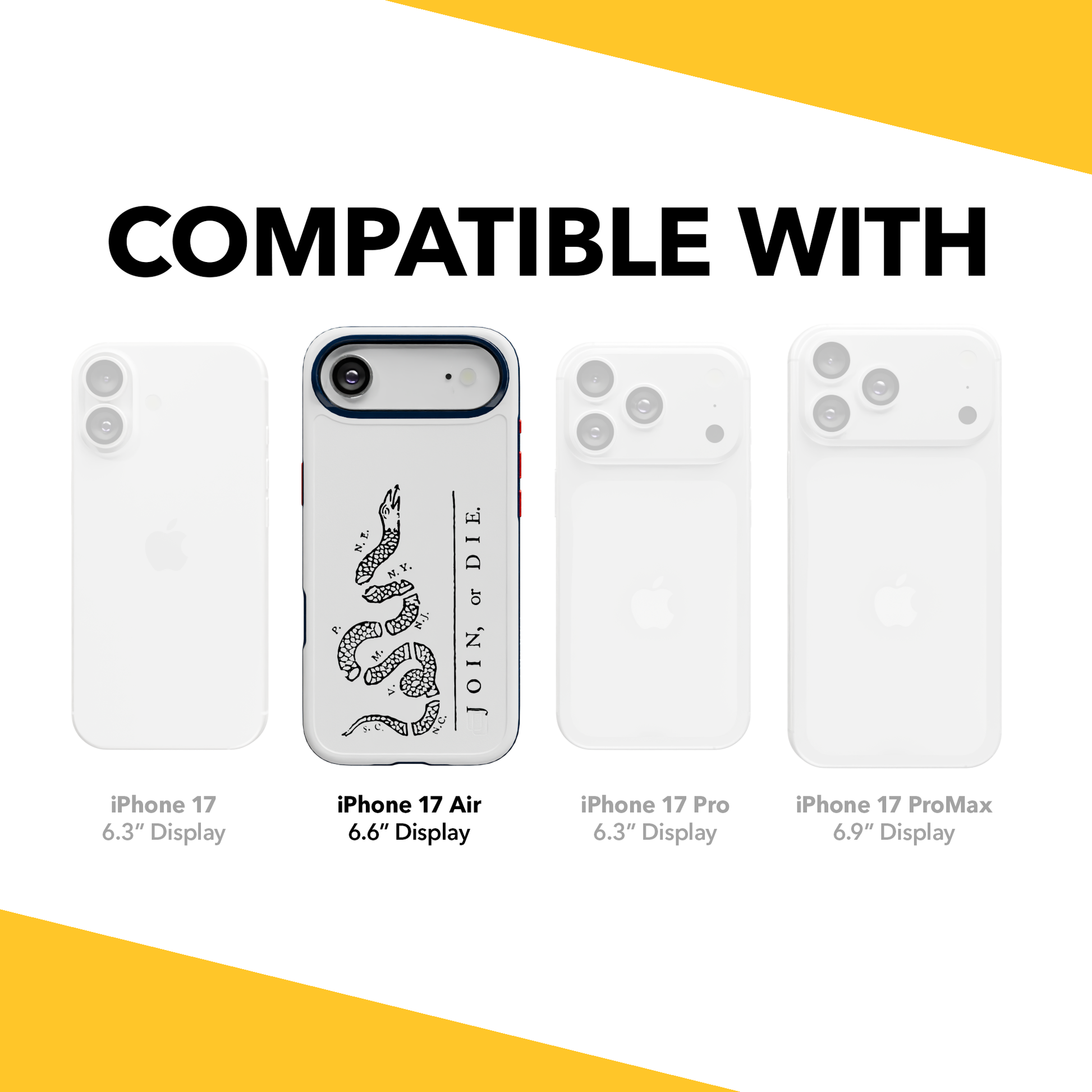 Patriot Collection - Broken Serpent for iPhone 17 Series Broken Serpent / iPhone Air / White
