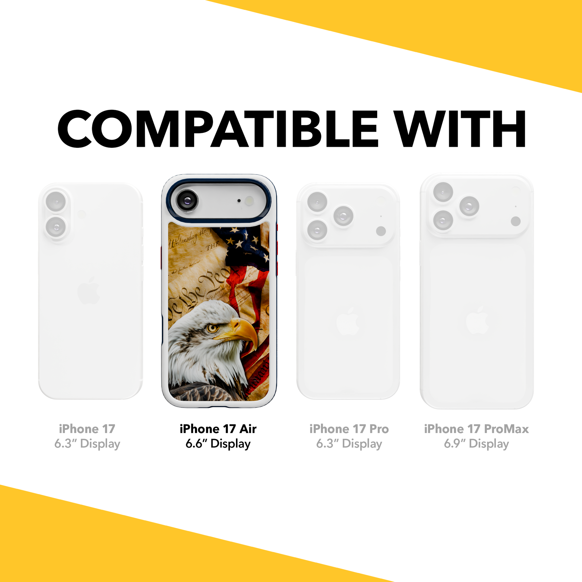 Patriot Collection - Freedom Eagle for iPhone 17 Series Freedom Eagle / iPhone Air / White