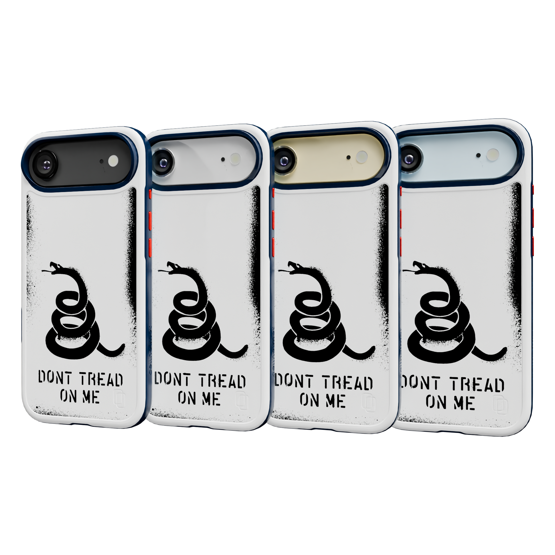 Patriot Collection - Gadsden Stencil for iPhone 17 Series Gadsen Stencil / iPhone Air / White