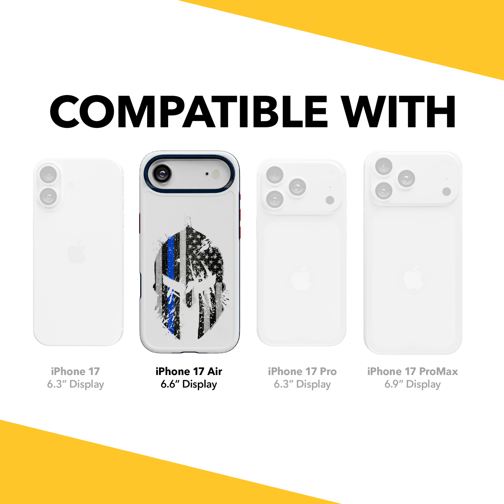 Patriot Collection - Spartan Blue for iPhone 17 Series Spartan Blue / iPhone Air / White