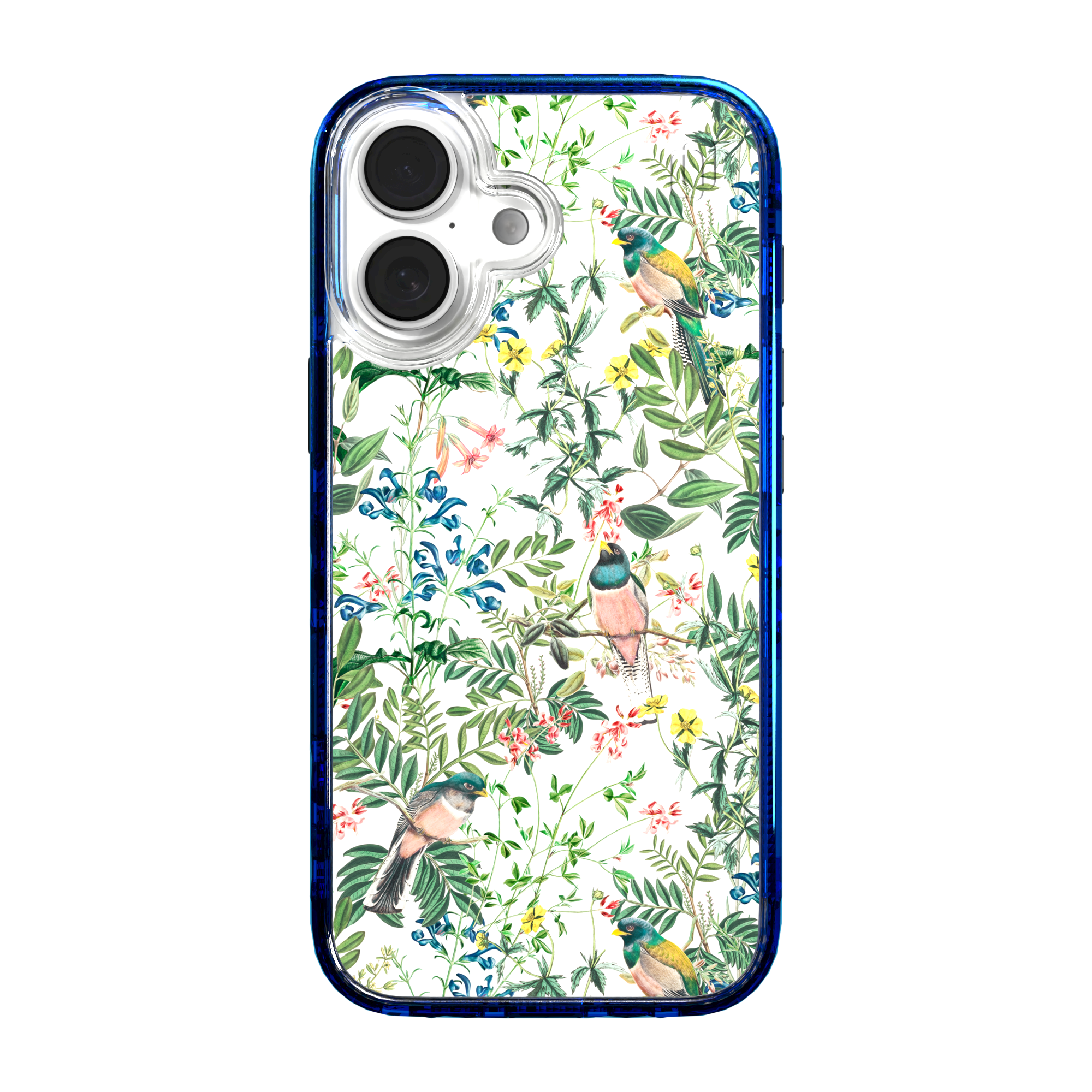 iPhone 16 Series | MagSafe | Bird Case | Botanical Cockatoo Botanical Cockatoo / iPhone 16 / Blue