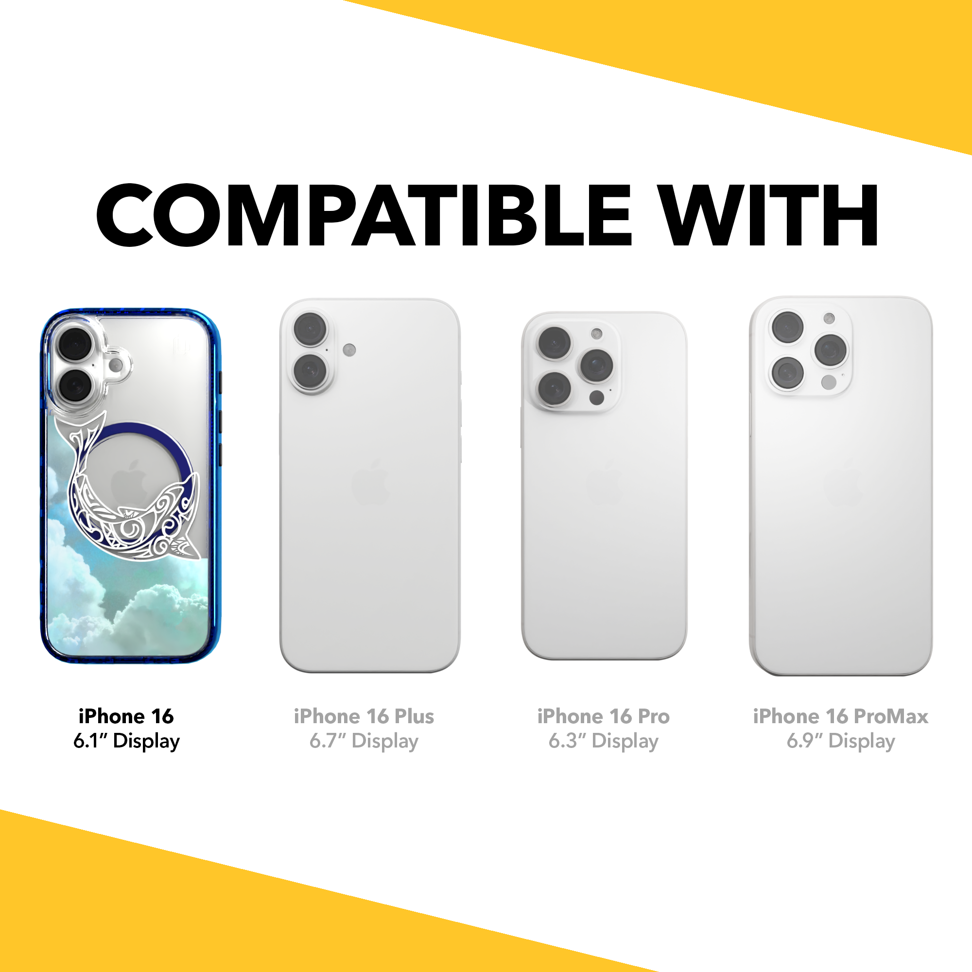 iPhone 16 Series | MagSafe | Coastal Case Collection | White & Teal Dolphine Dolphin / iPhone 16 / Blue