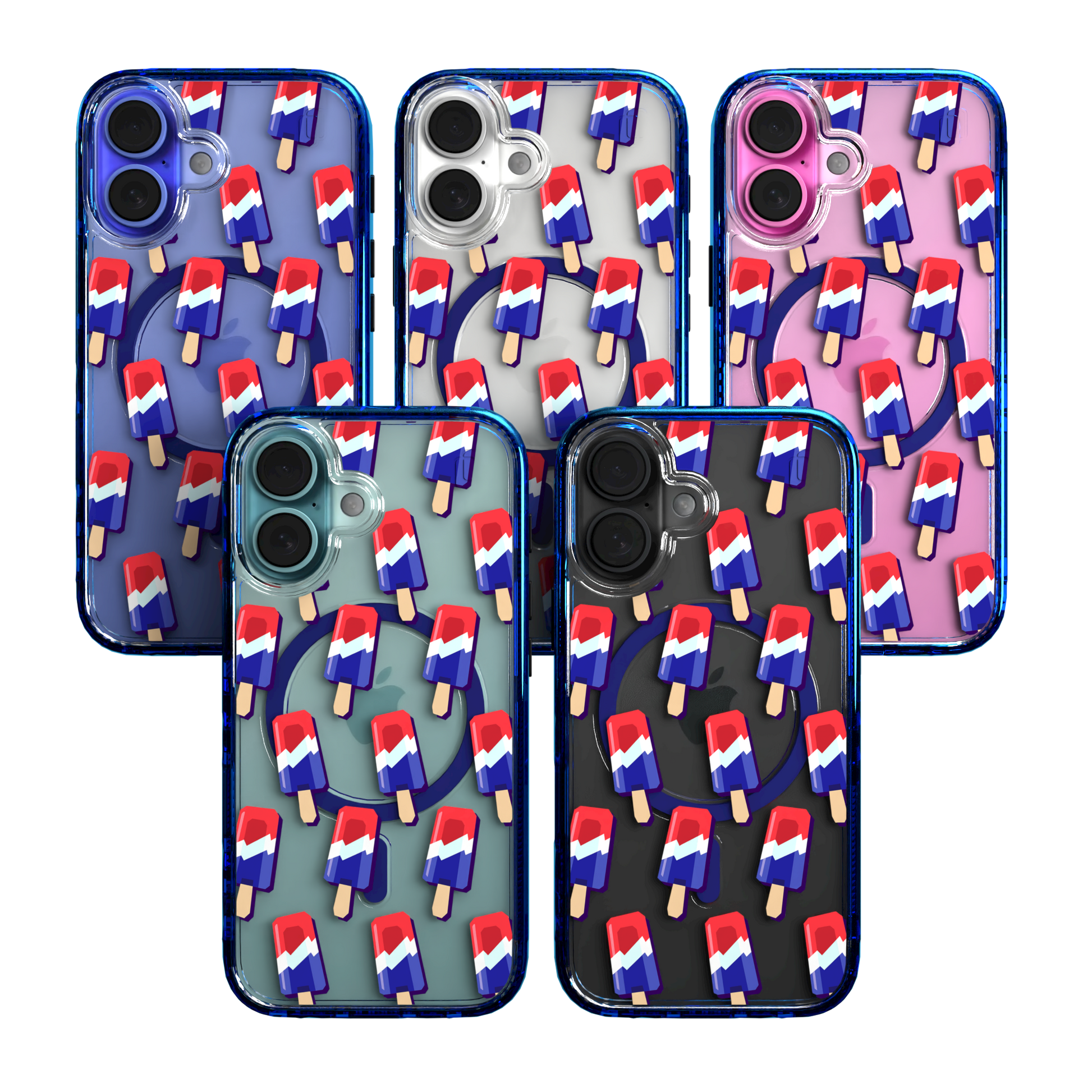 iPhone 16 Series | MagSafe | Summer Vibes Case Collection | Patriot Popsicle Patriot Popsicle / iPhone 16 / Blue