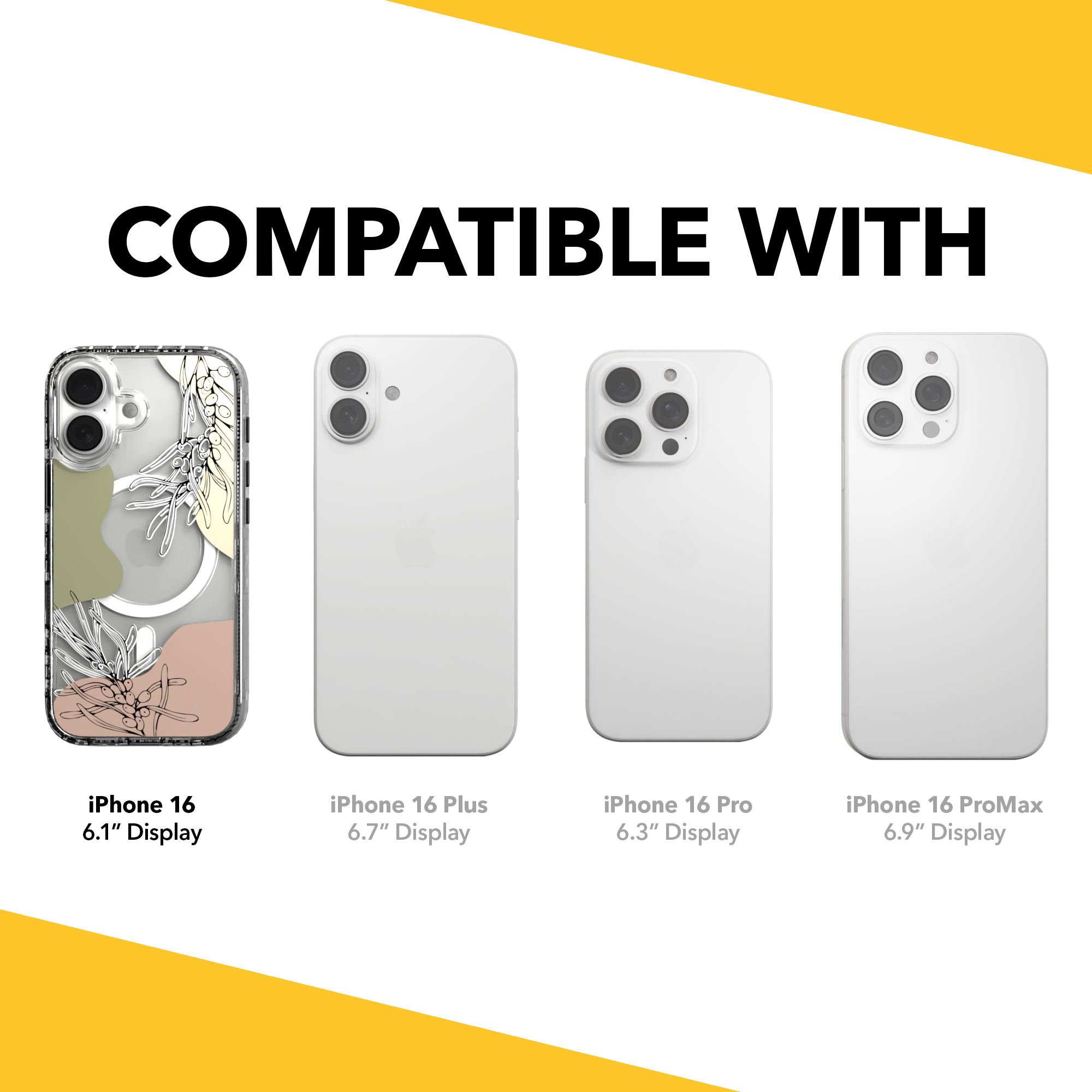 iPhone 16 Series | MagSafe | Botanical Fusion Abstract Case | Pastel Fall Vistas Fall / iPhone 16 / Clear
